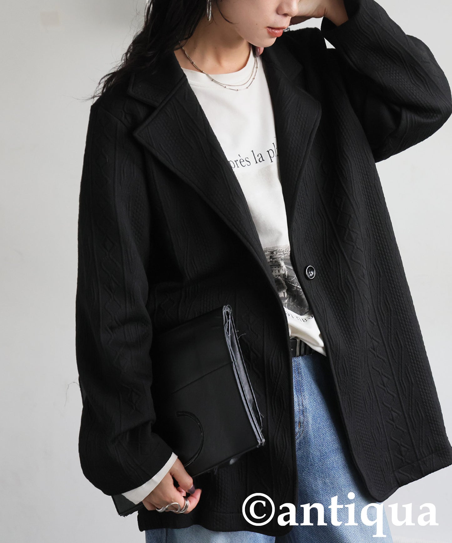 Jacquard Tailored Jacket Ladies