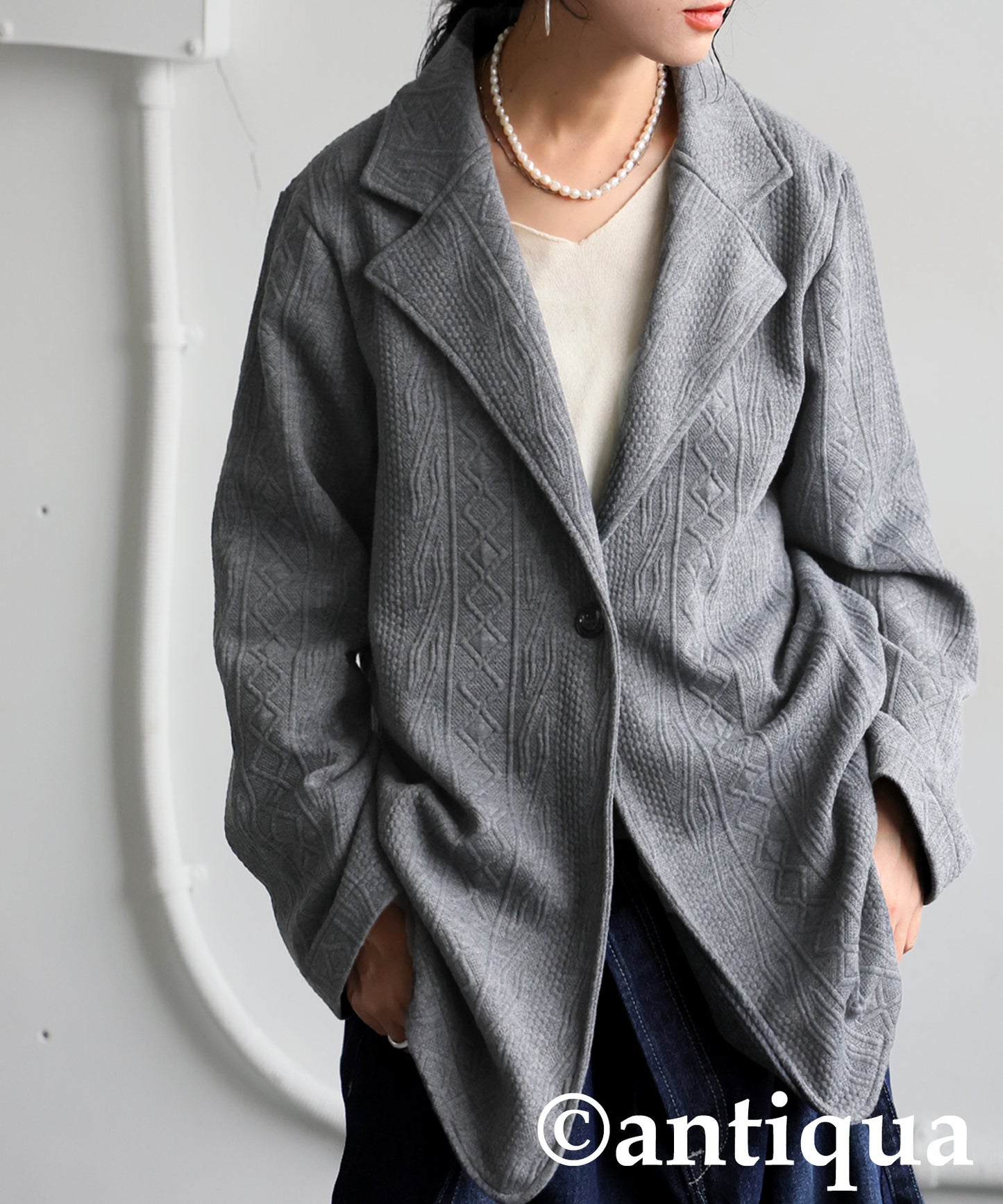 Jacquard Tailored Jacket Ladies