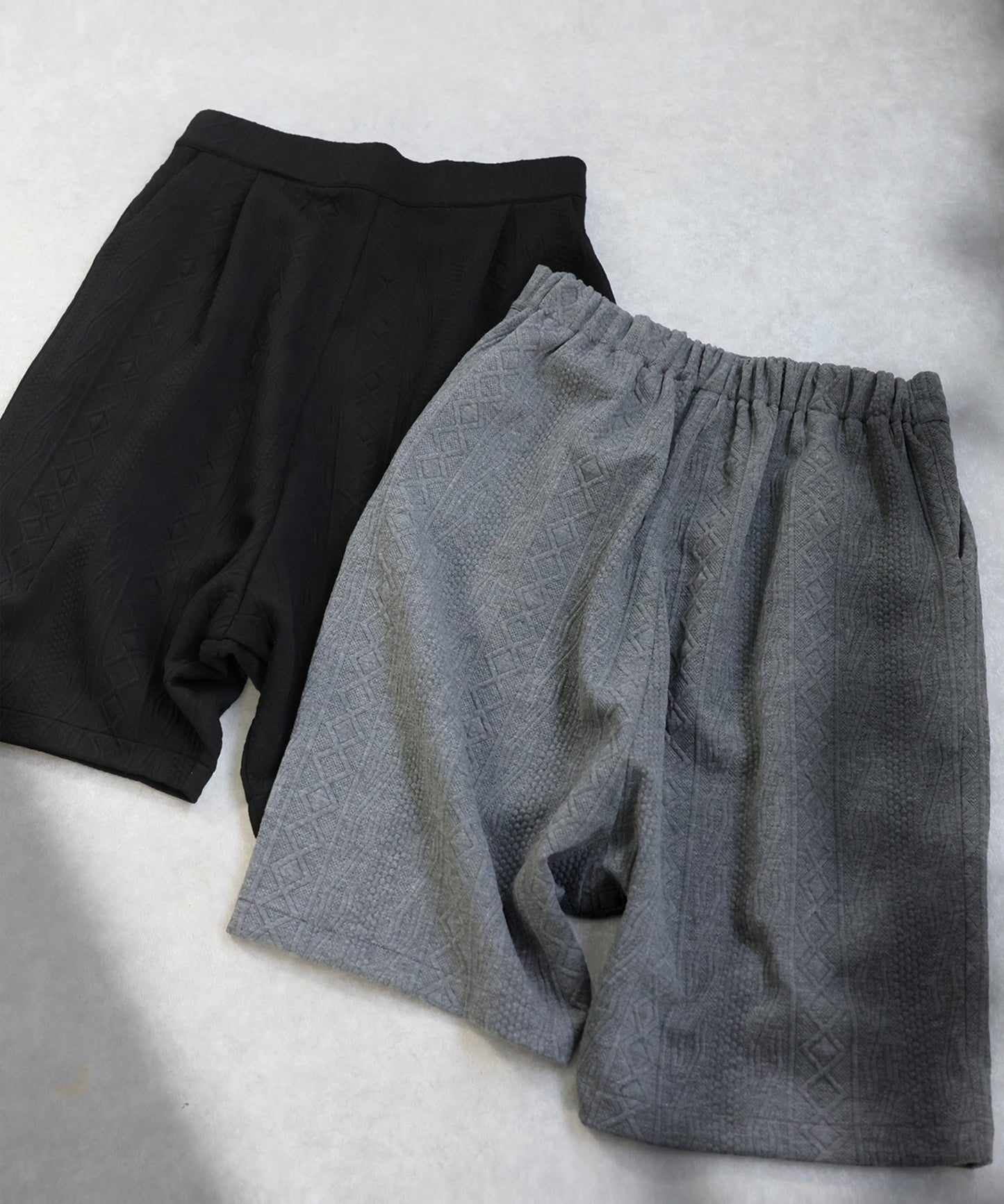 3D Patterned Sarouel Shorts Ladies