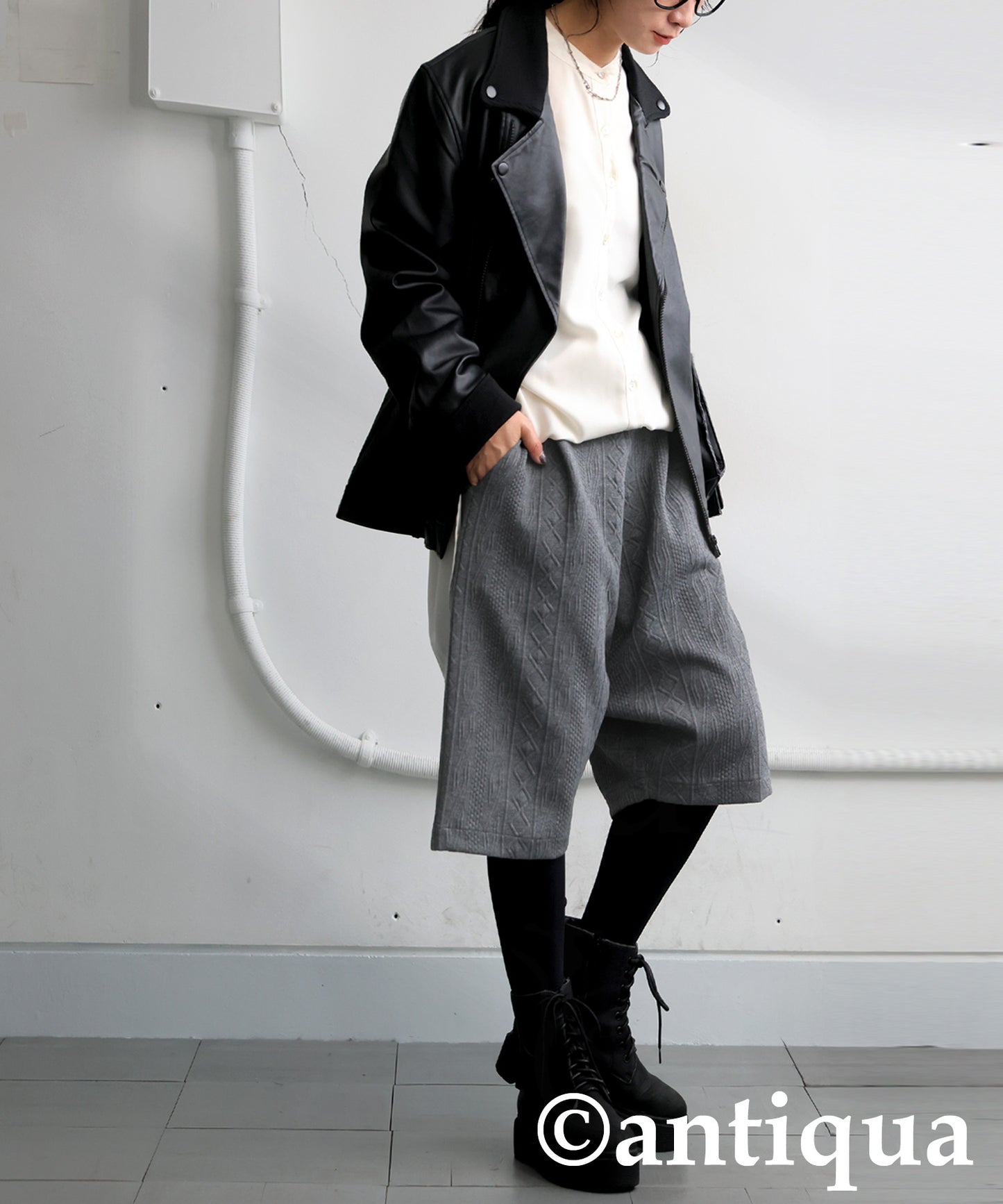 3D Patterned Sarouel Shorts Ladies