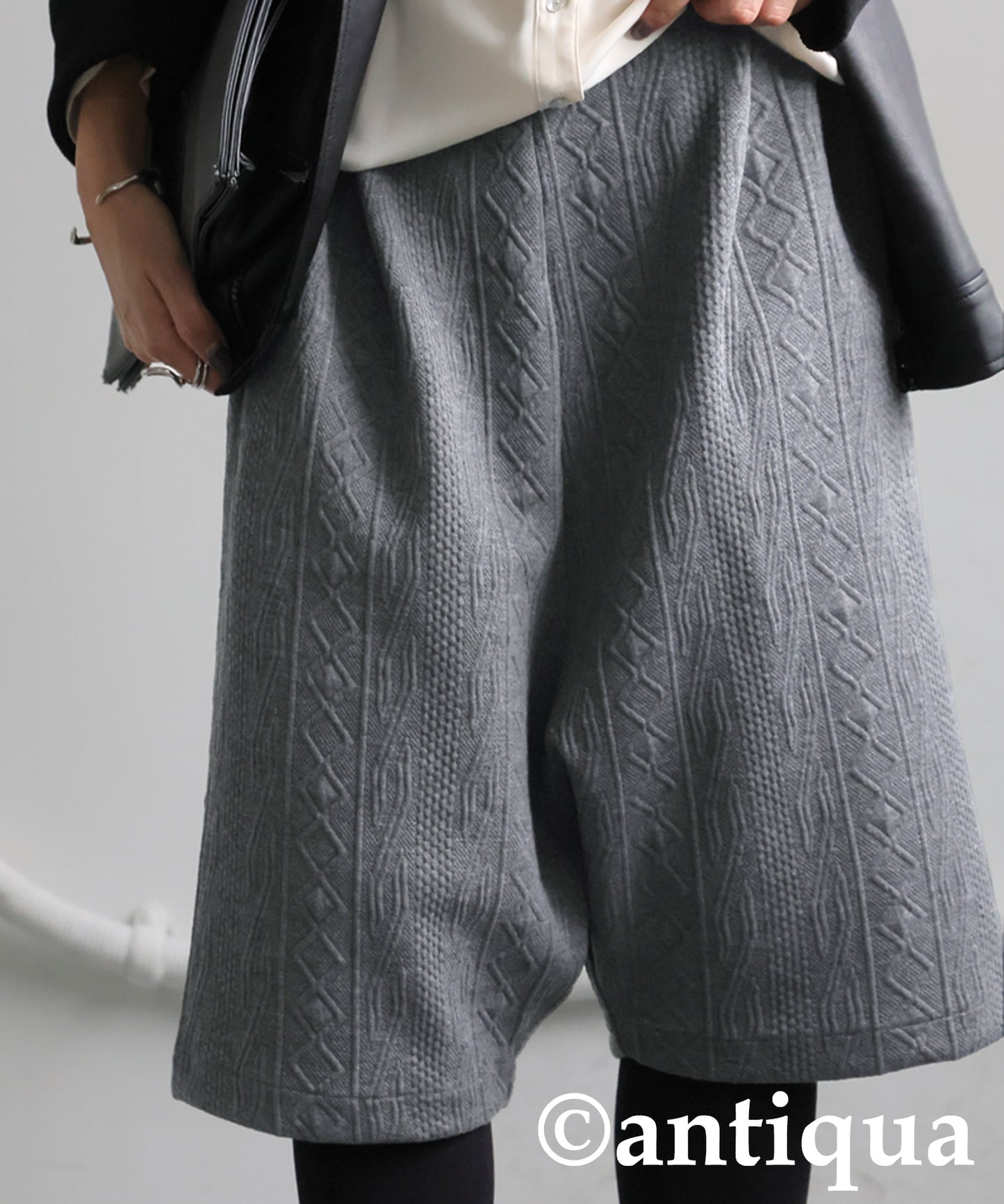 3D Patterned Sarouel Shorts Ladies