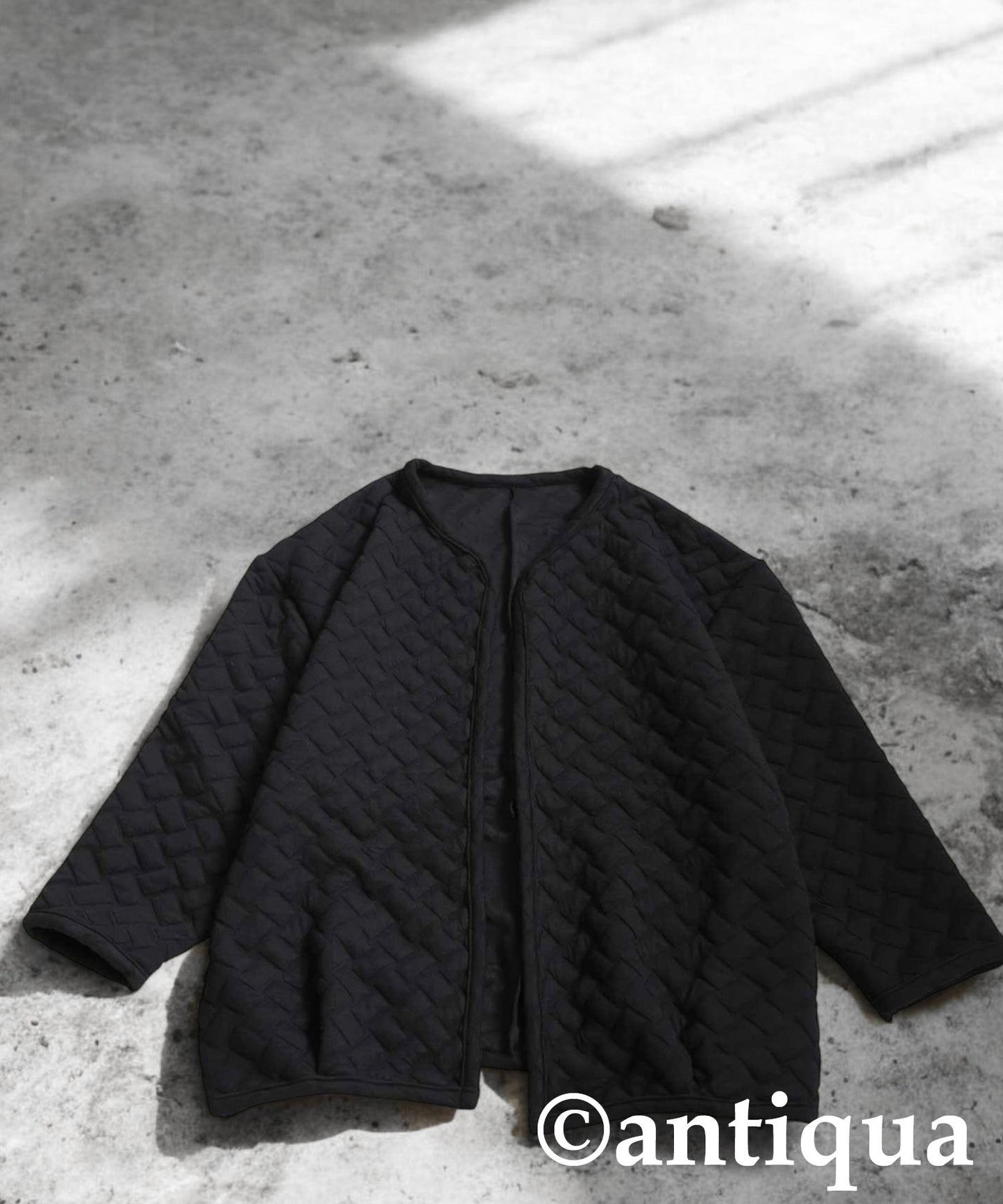 Quilted Long-Sleeved Cardigan Ladies