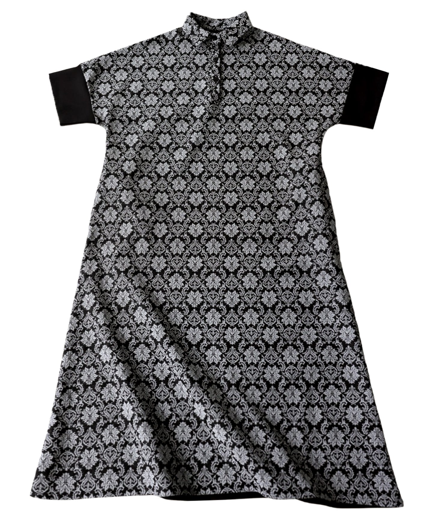 Damask Pattern Dress Ladies