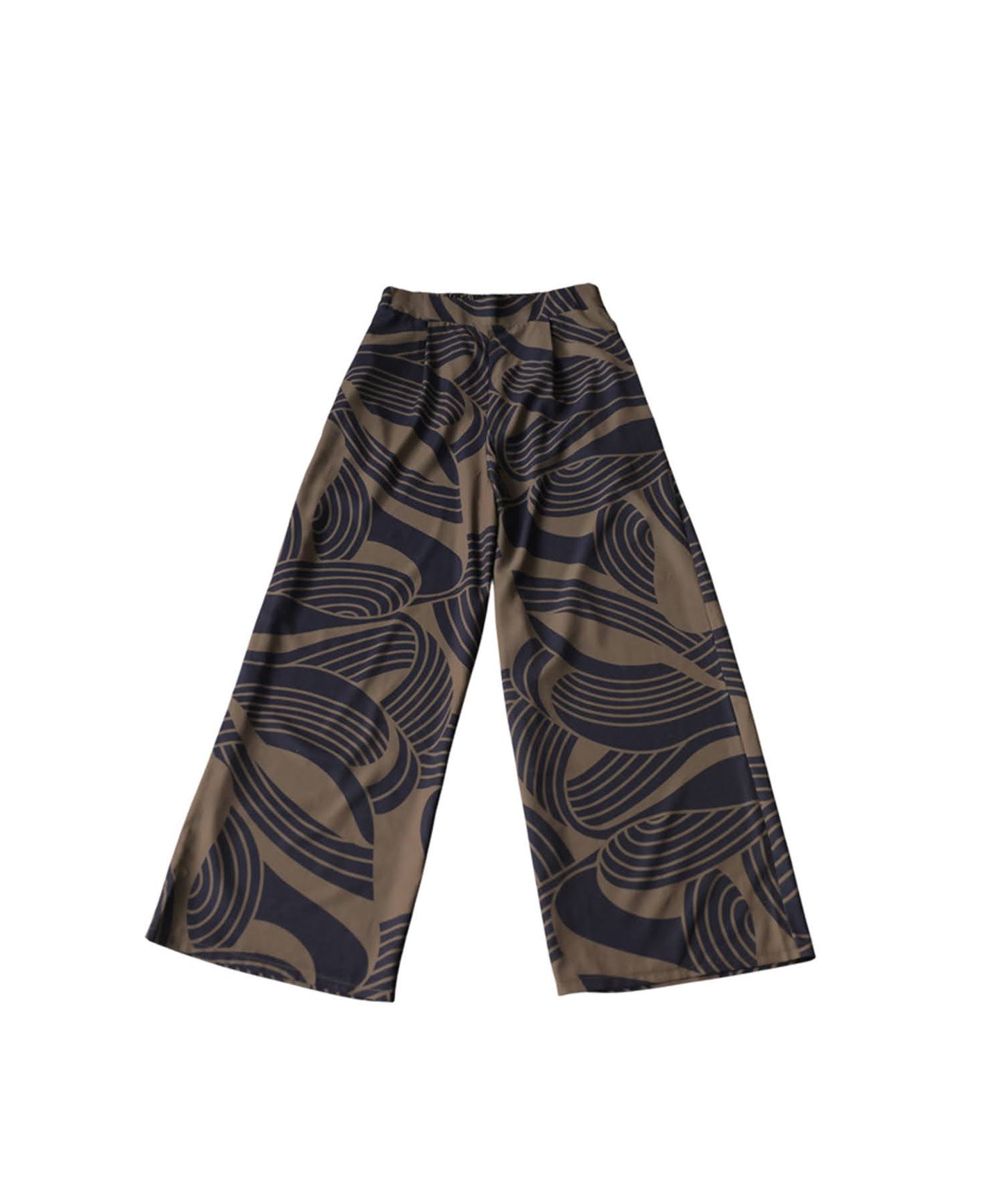 Geometric Wide-Leg Pants Ladies