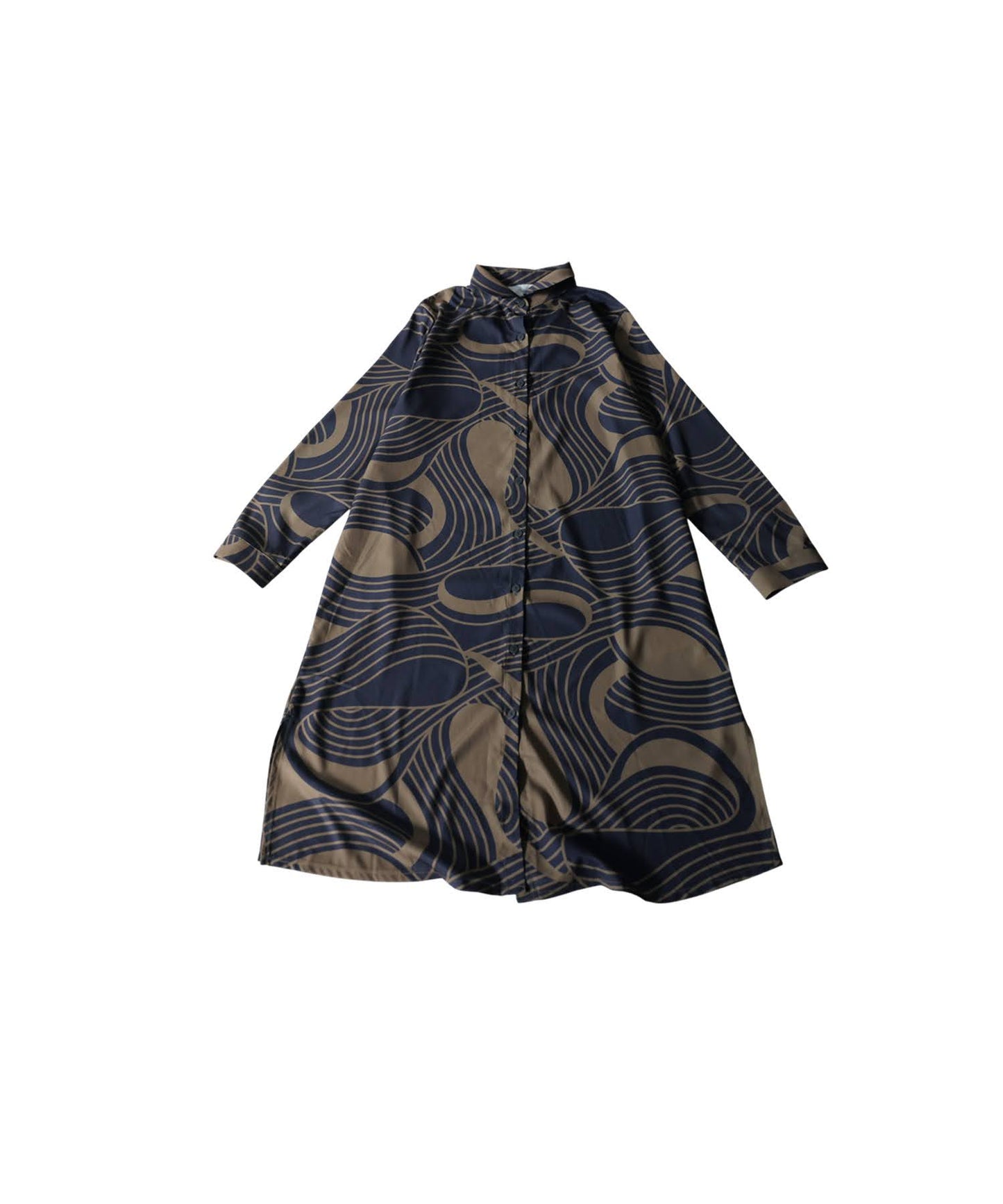 Geometric Print Shirt Dress Ladies