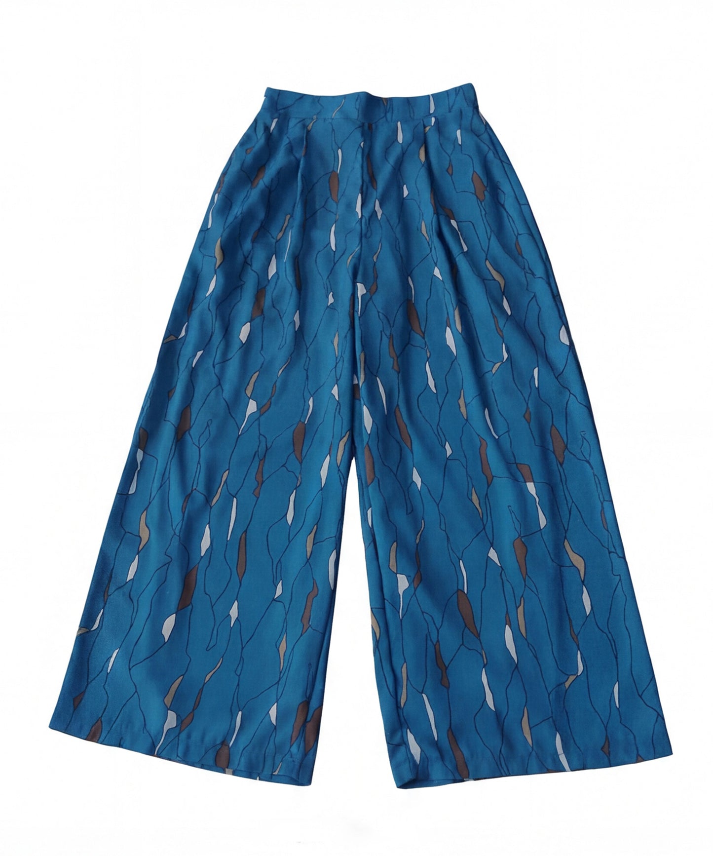 Art Print Loose Wide Pants Ladies