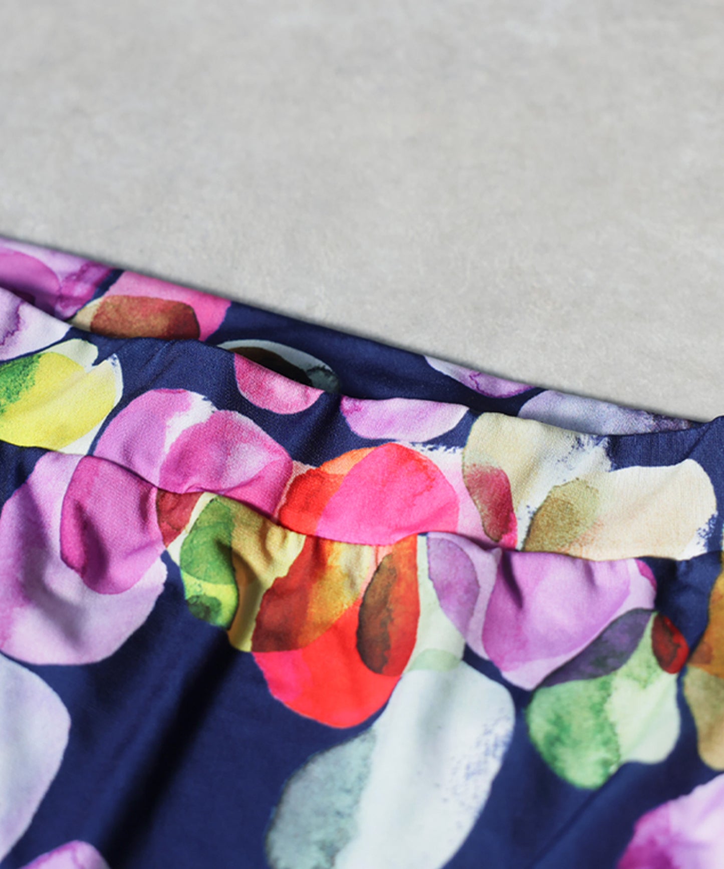 Watercolor Flare Long Skirt Ladies