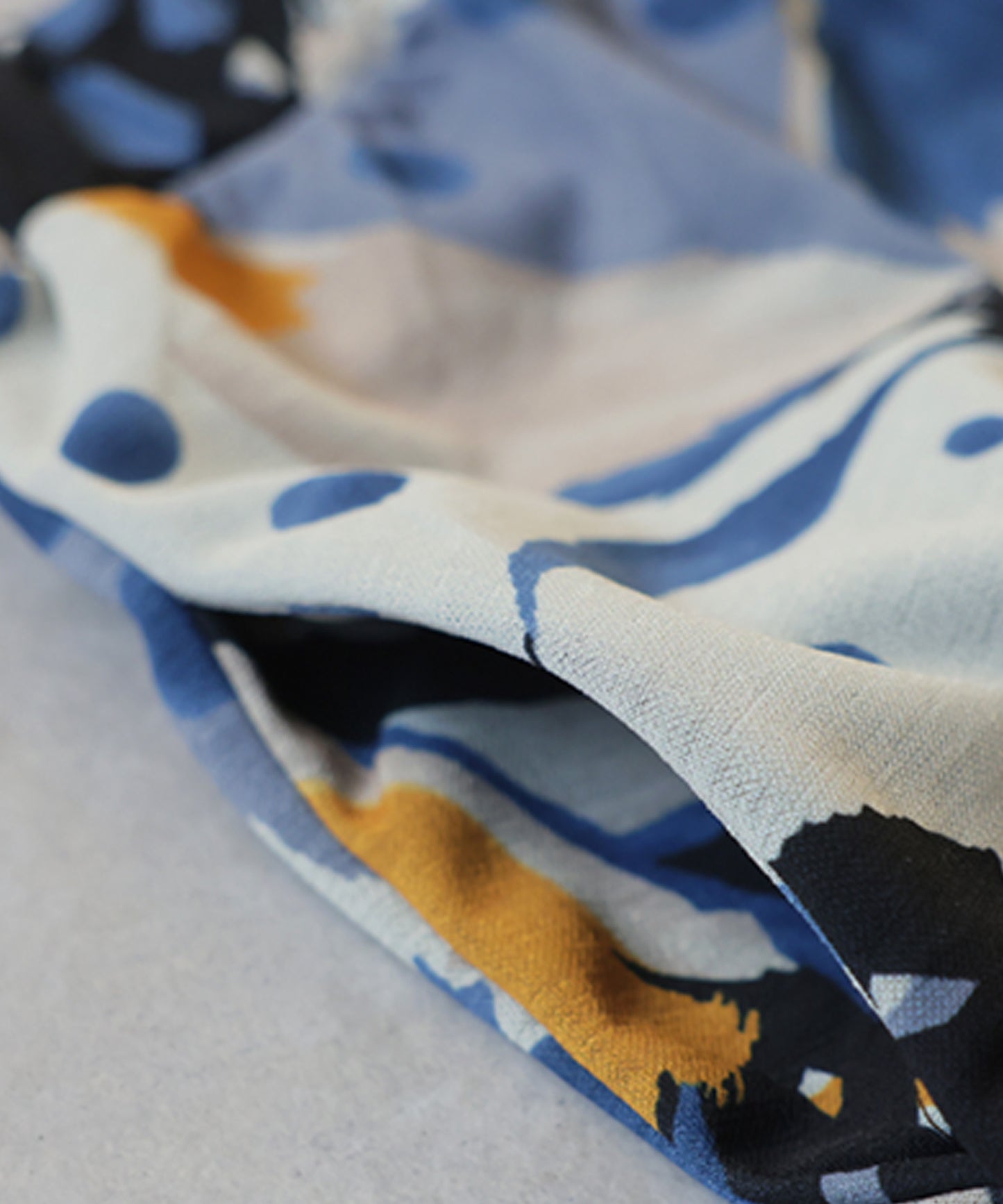 Dot and Floral Print Long Skirt Ladies