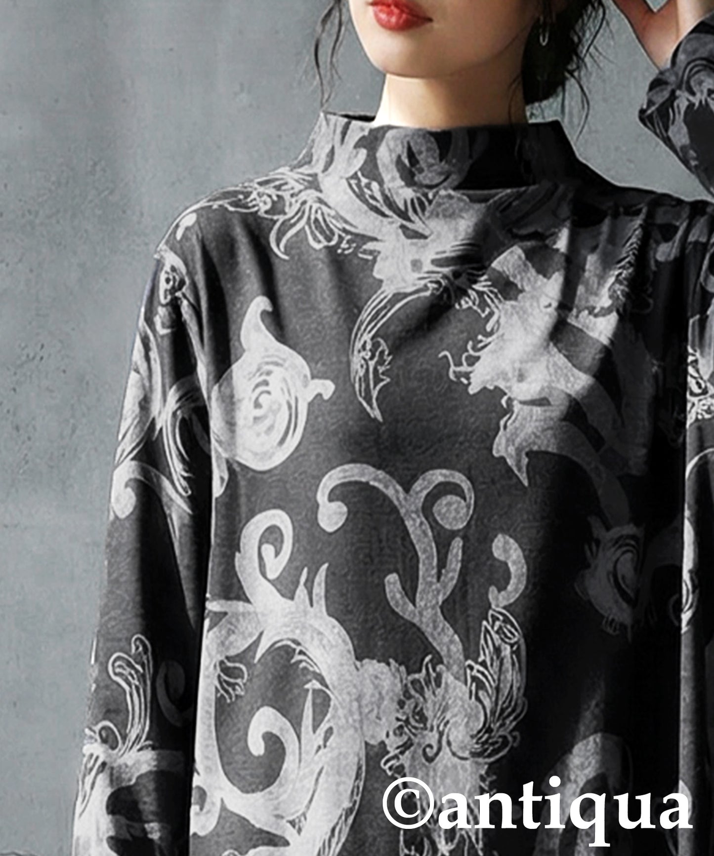 Botanical Print Long Dress Ladies