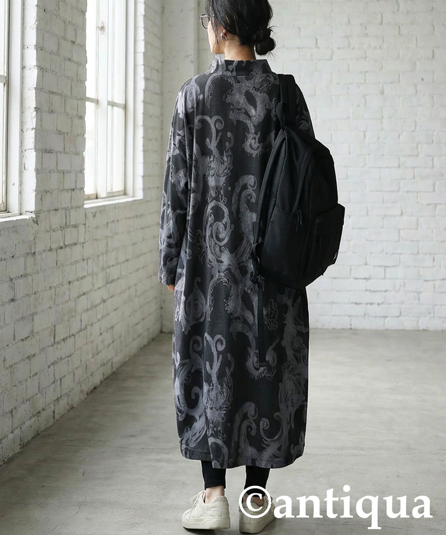 Botanical Print Long Dress Ladies