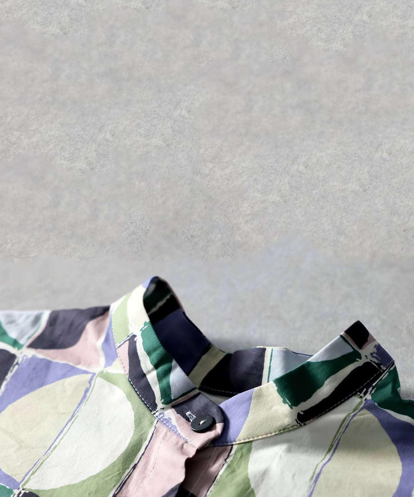 Geometric Pattern Cotton Shirt Ladies