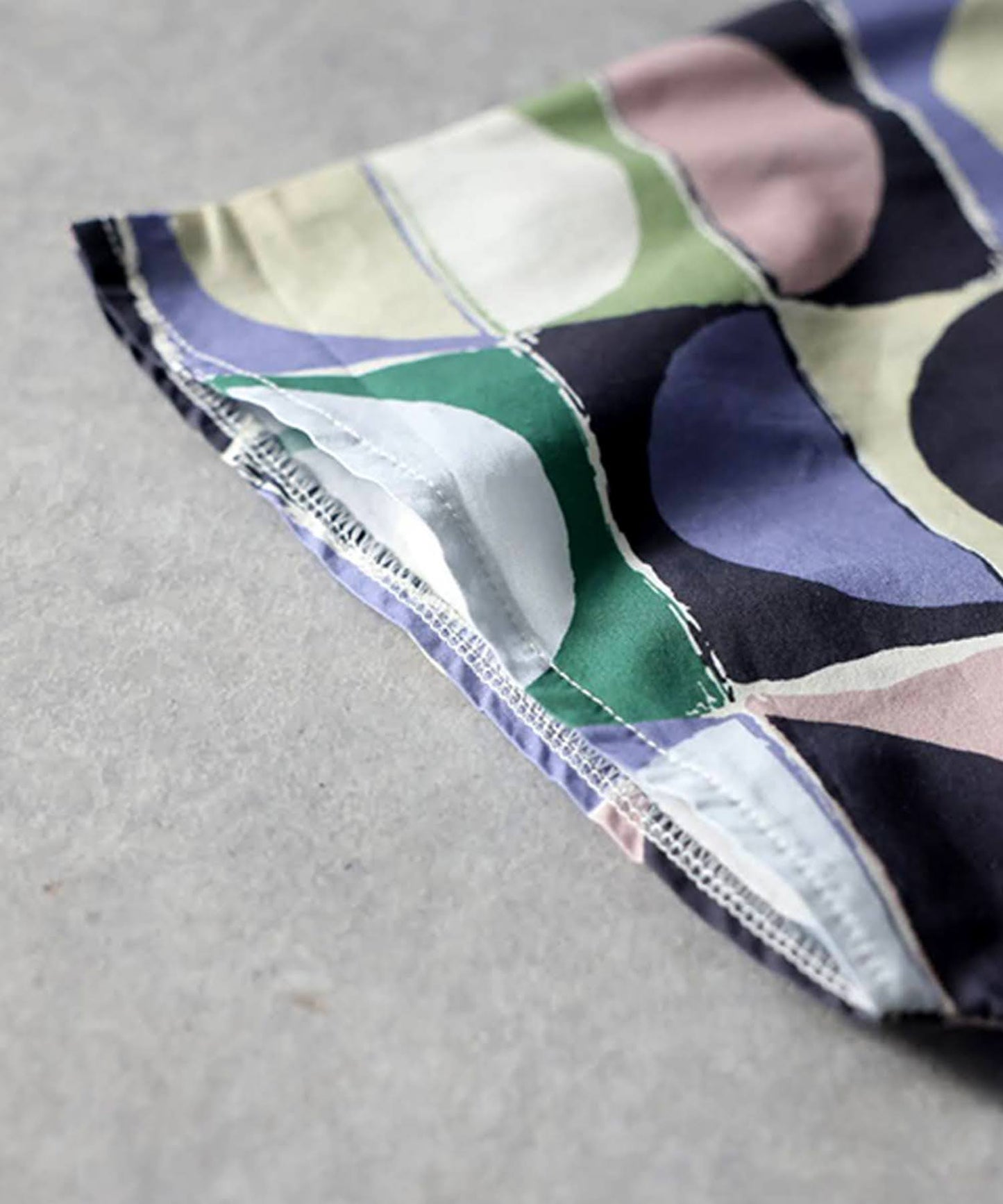 Geometric Pattern Cotton Shirt Ladies