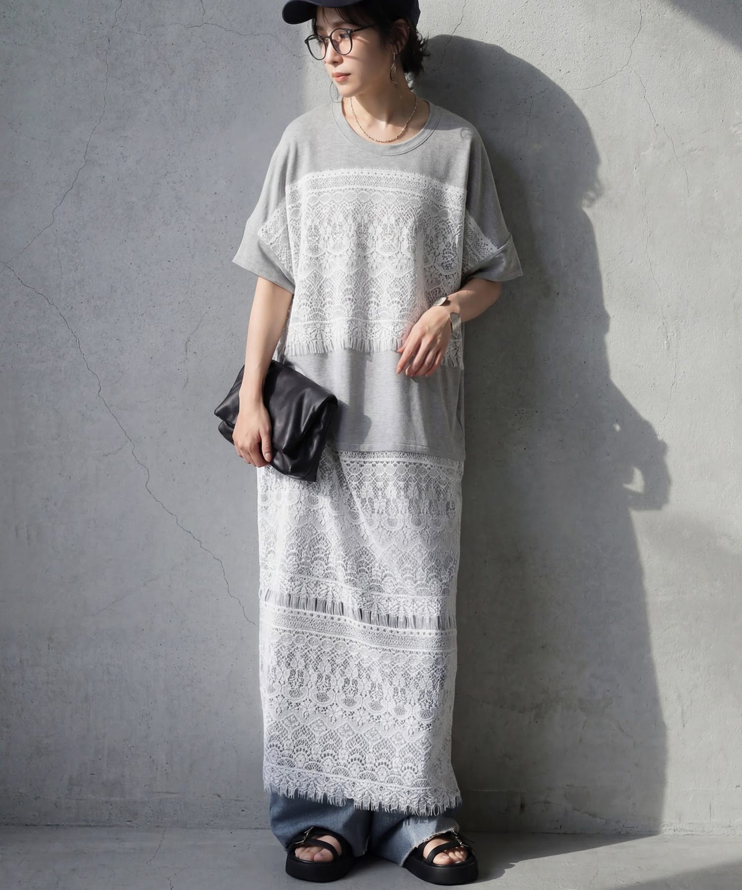 Street Pattern Shirt Dress Ladies