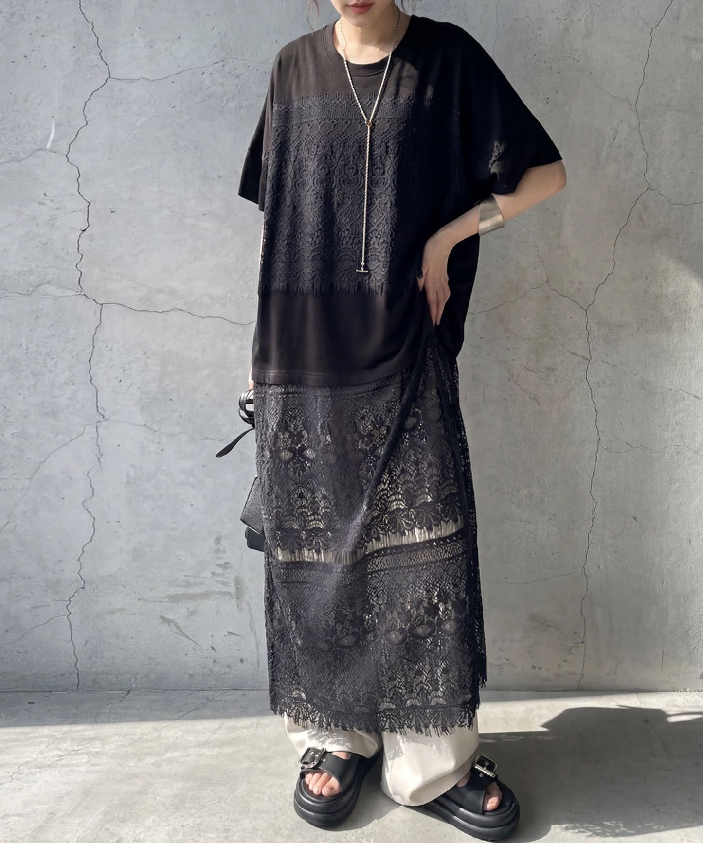 Street Pattern Shirt Dress Ladies