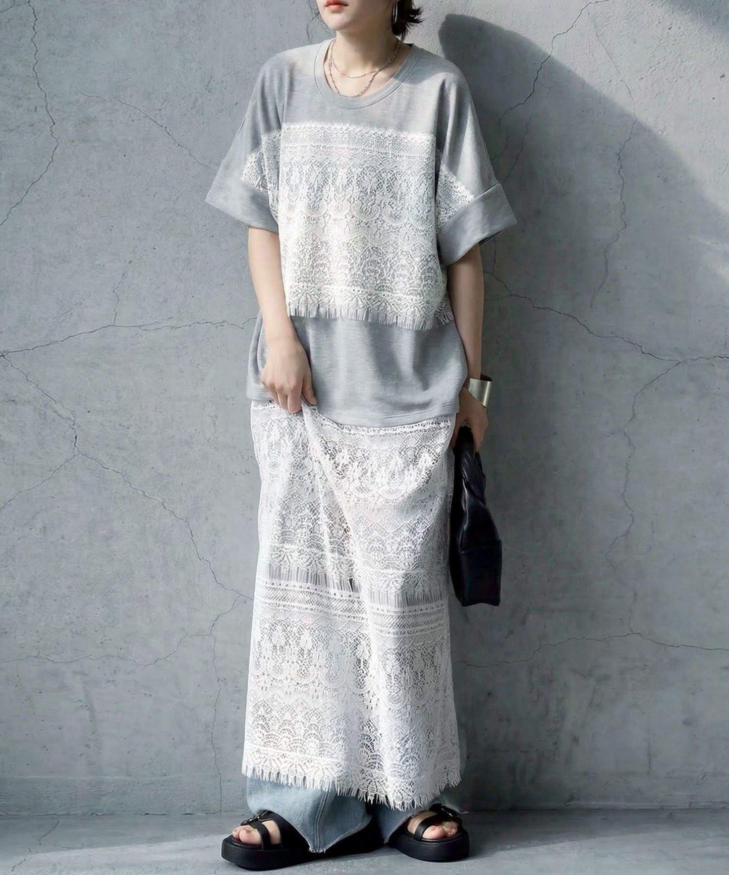 Street Pattern Shirt Dress Ladies