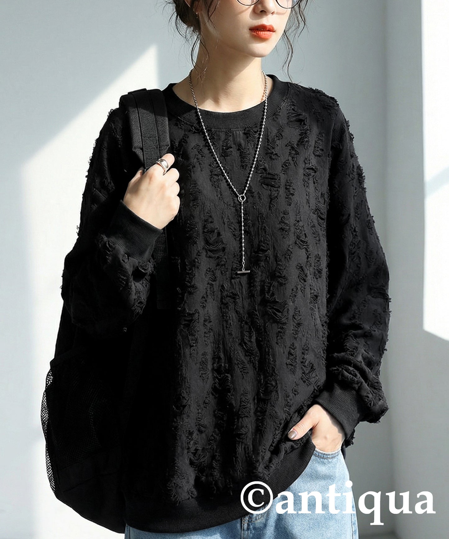 Distressed Tops Ladies