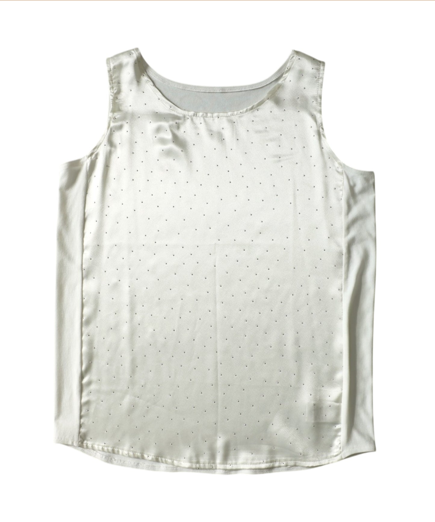 Satin Studded Tank Top Ladies