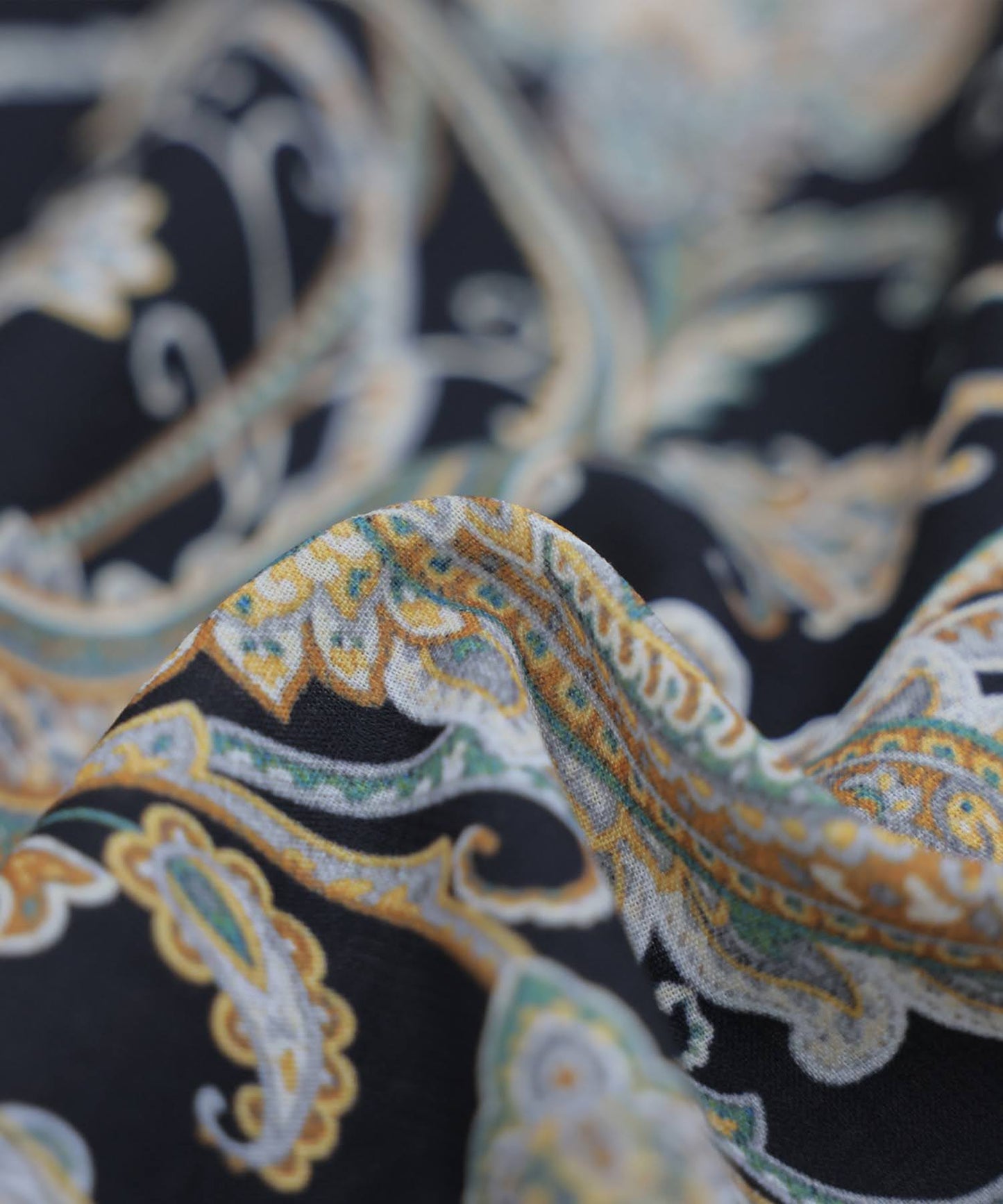 Paisley Print Open-Front Shirt Ladies