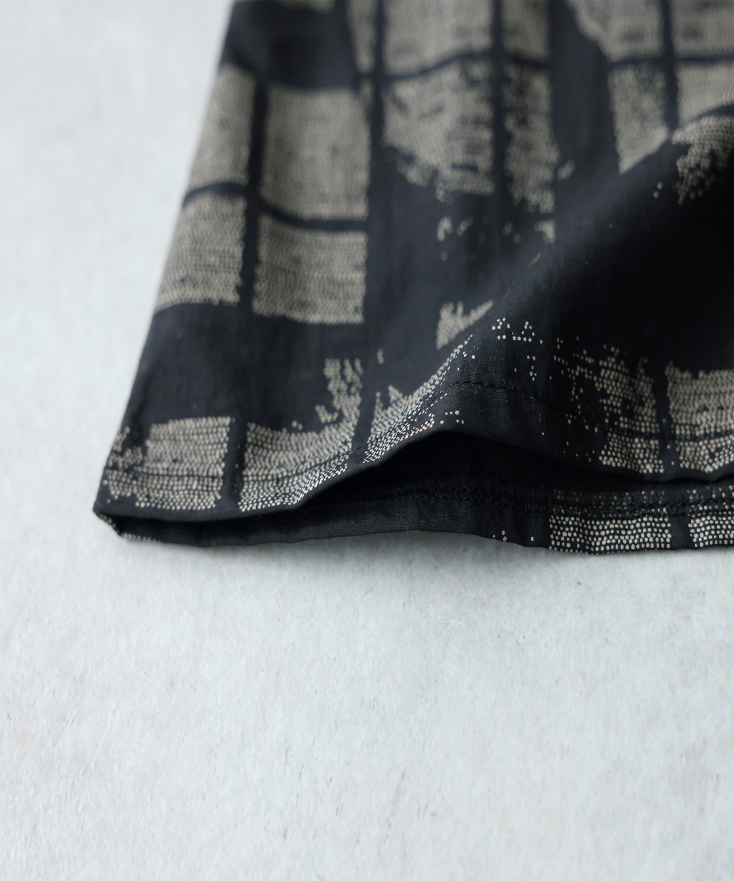 Geometric Print A-Line Short-Sleeved Dress Ladies