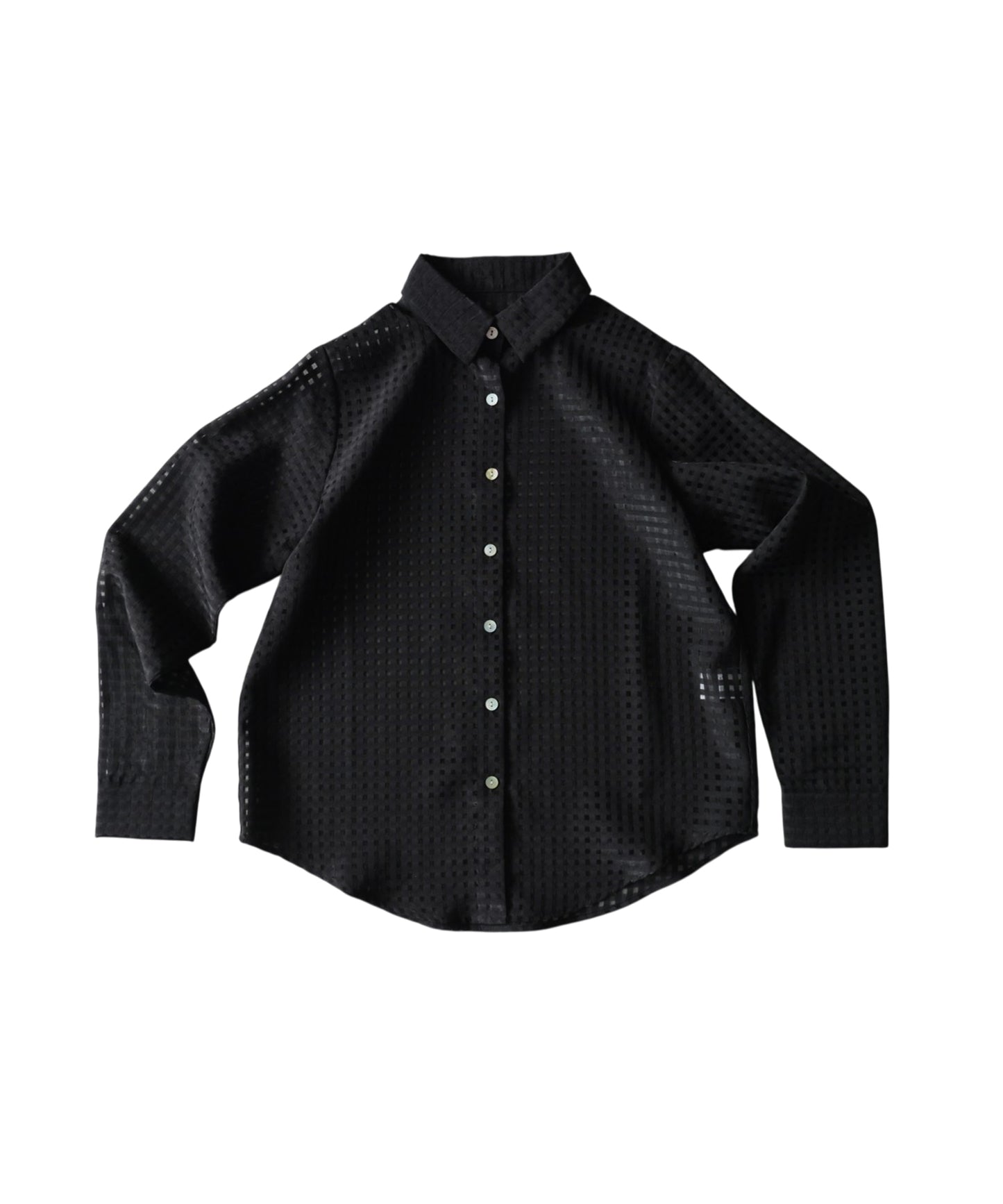 Checkered/Plaid Sheer Shirt Ladies