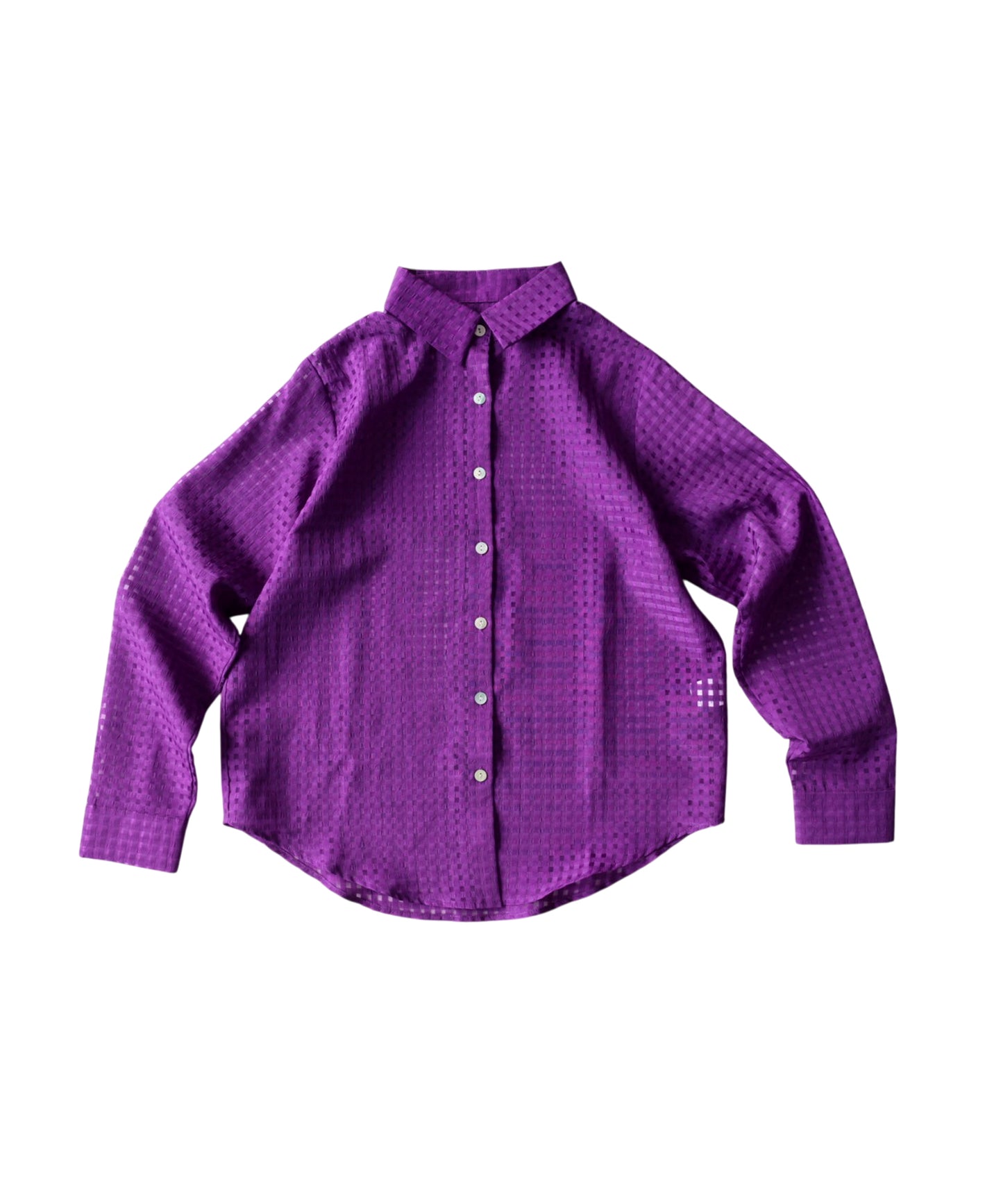 Checkered/Plaid Sheer Shirt Ladies