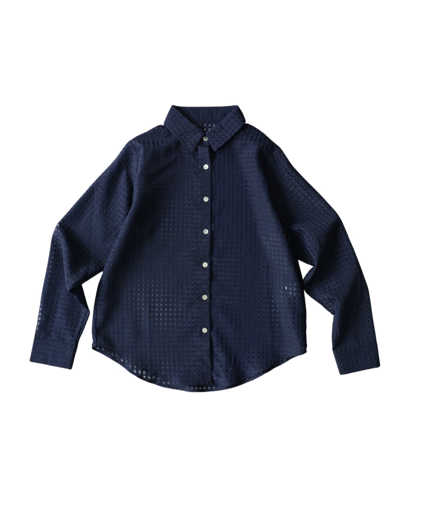 Checkered/Plaid Sheer Shirt Ladies