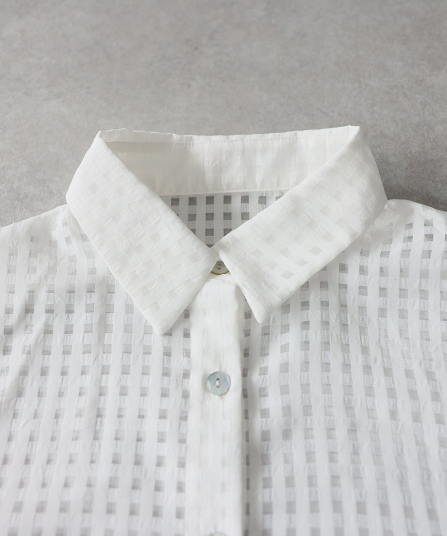 Checkered/Plaid Sheer Shirt Ladies