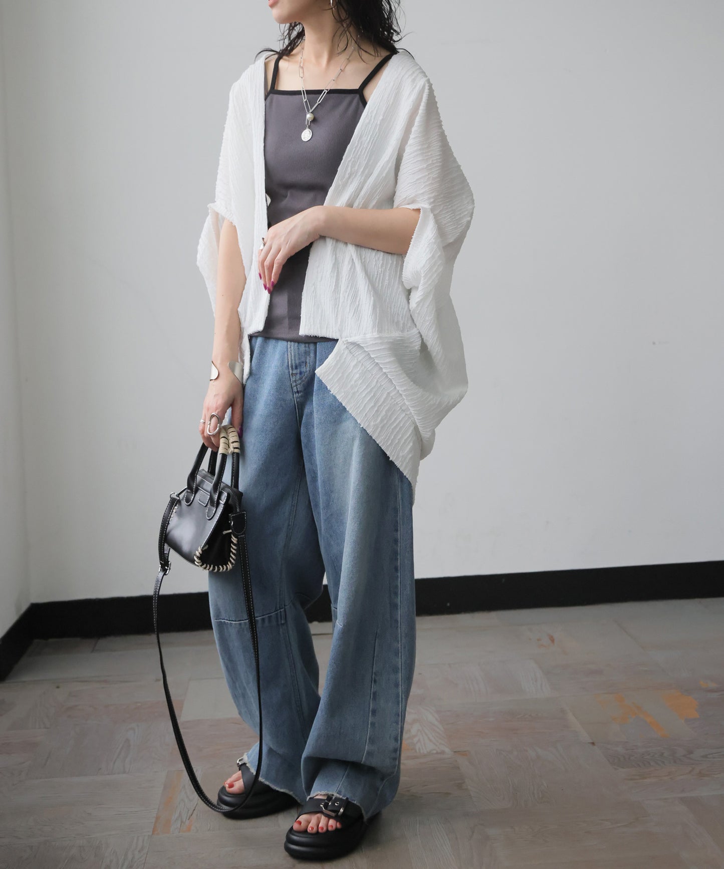 2-Way Jacquard Cardigan Ladies