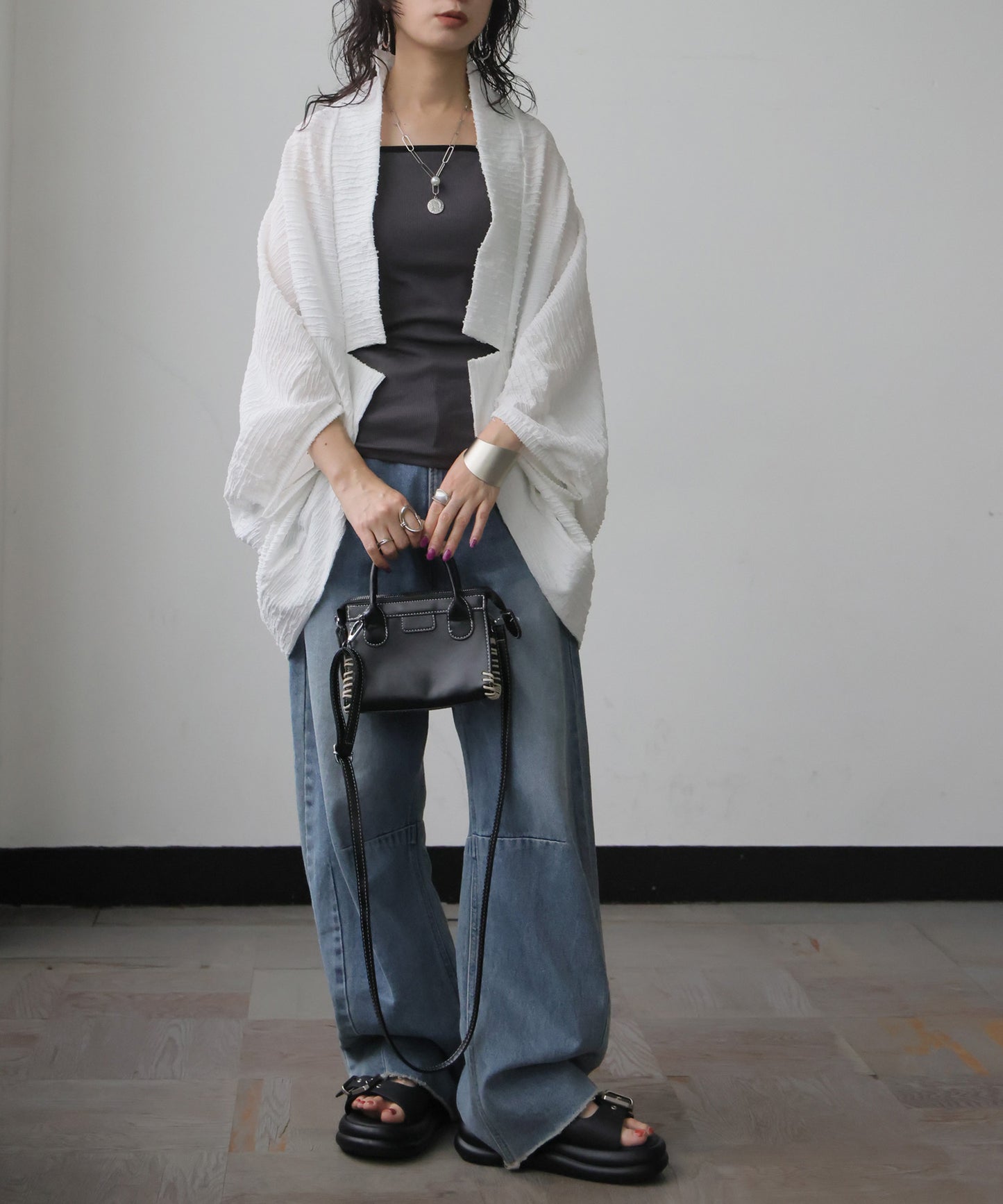 2-Way Jacquard Cardigan Ladies