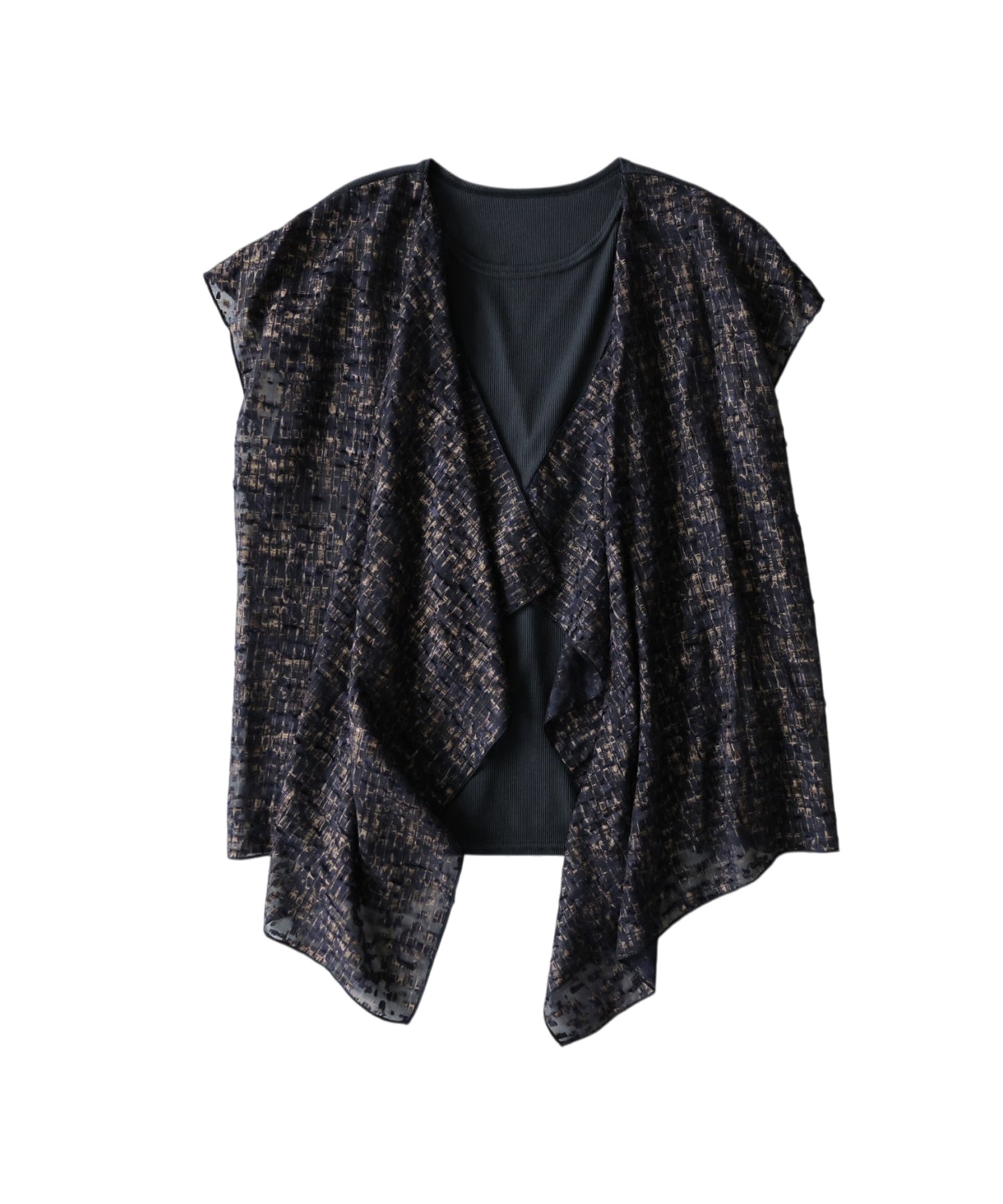 Reversible Crew Neck/Boat Neck 2-Way Design Top Ladies
