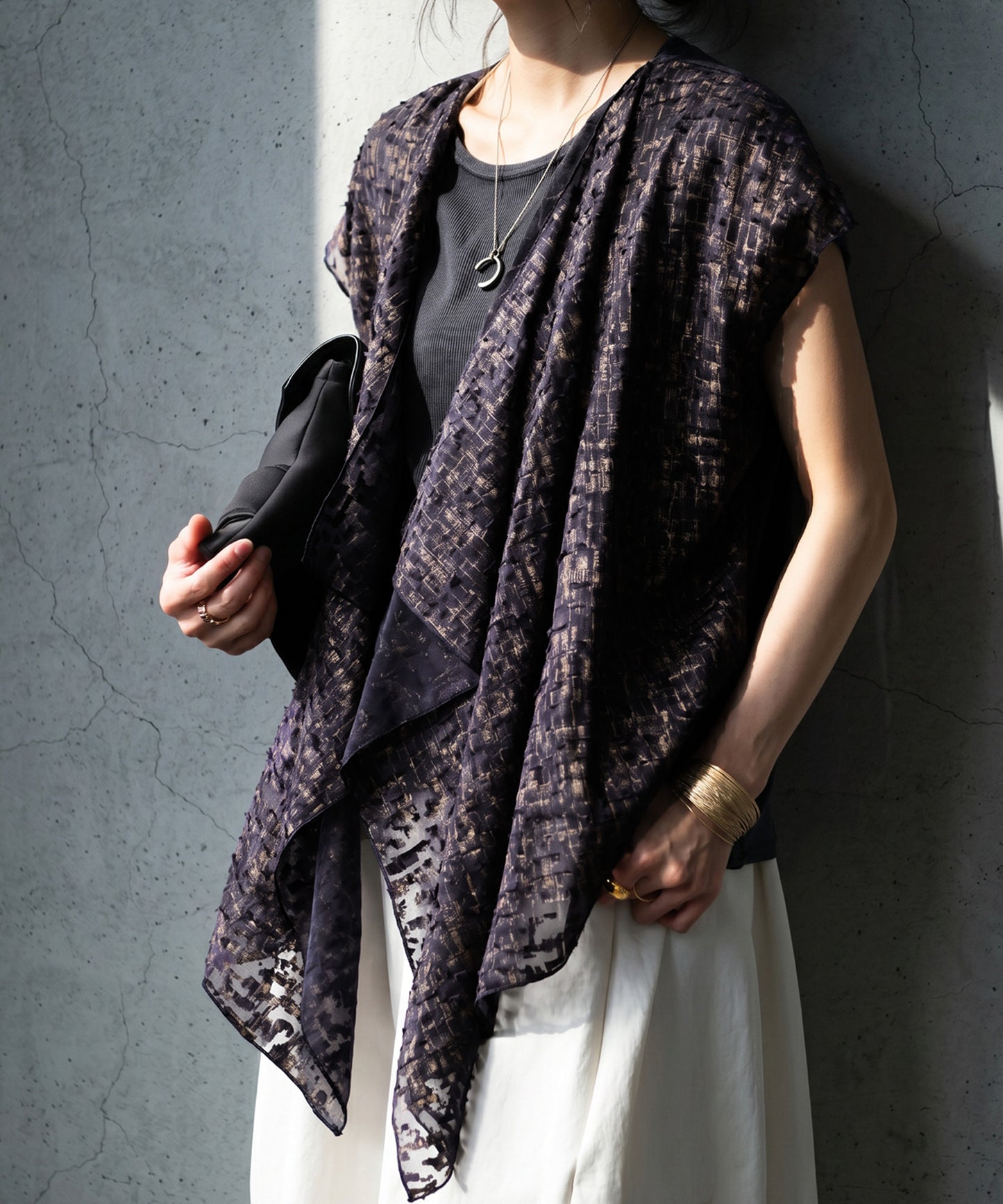 Reversible Crew Neck/Boat Neck 2-Way Design Top Ladies