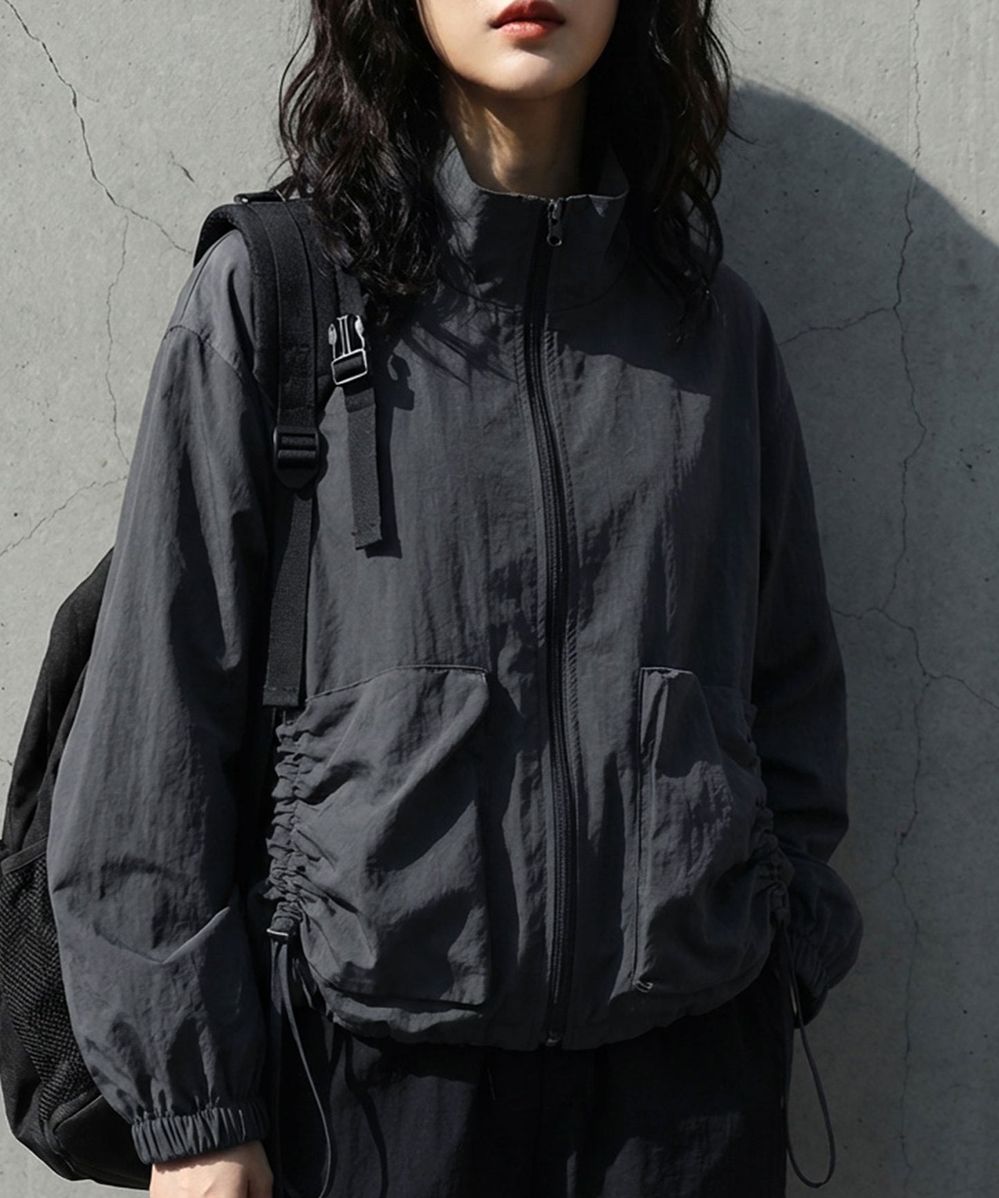 Piping Zip Outerwear Ladies