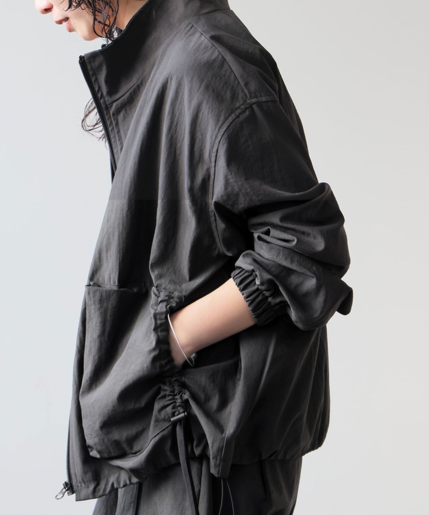 Piping Zip Outerwear Ladies