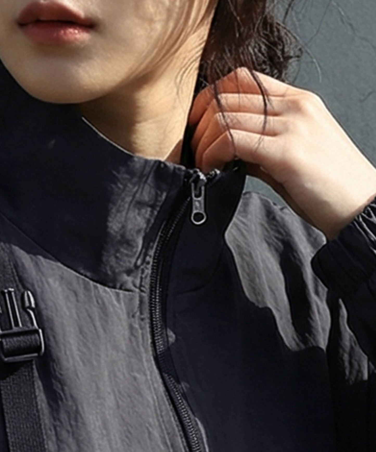 Piping Zip Outerwear Ladies