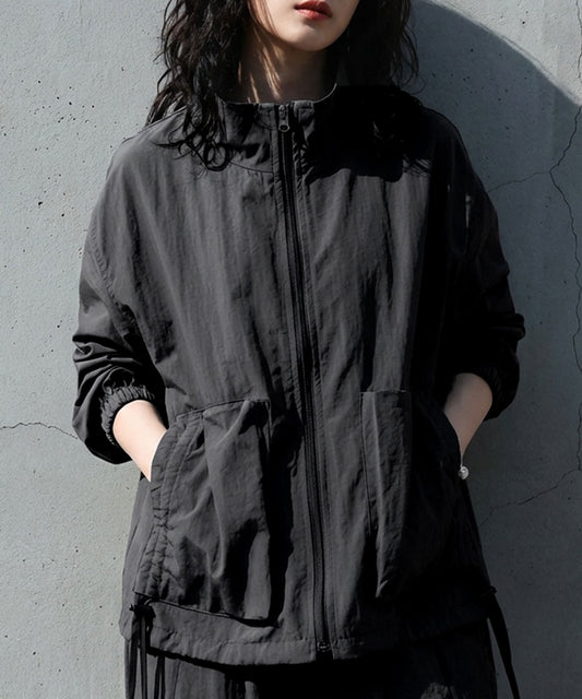 Piping Zip Outerwear Ladies