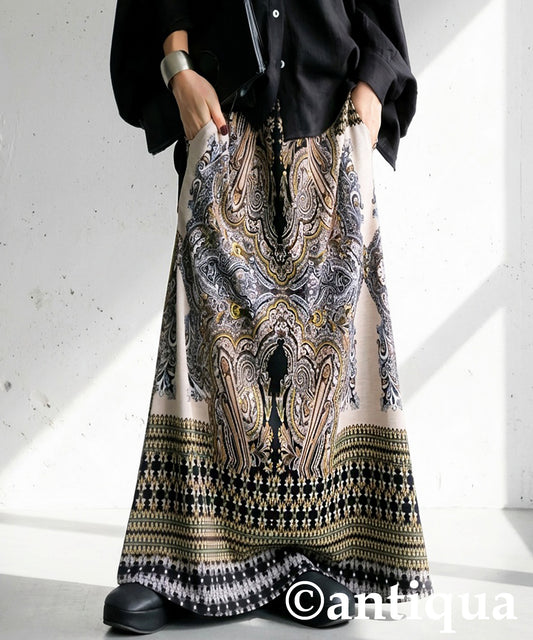 Paisley Print Skirt Ladies
