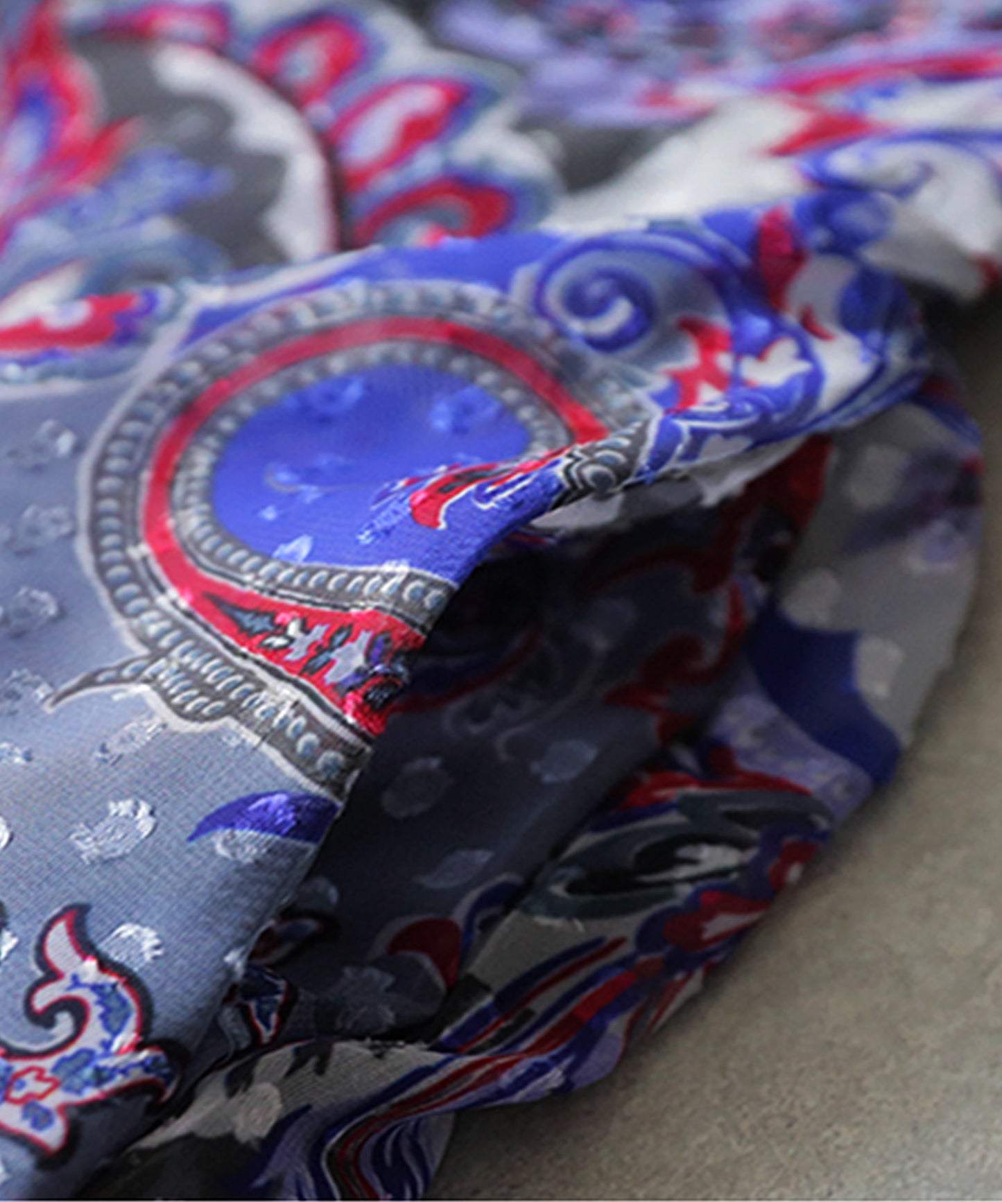 Paisley Print Sheer A-Line Skirt Ladies