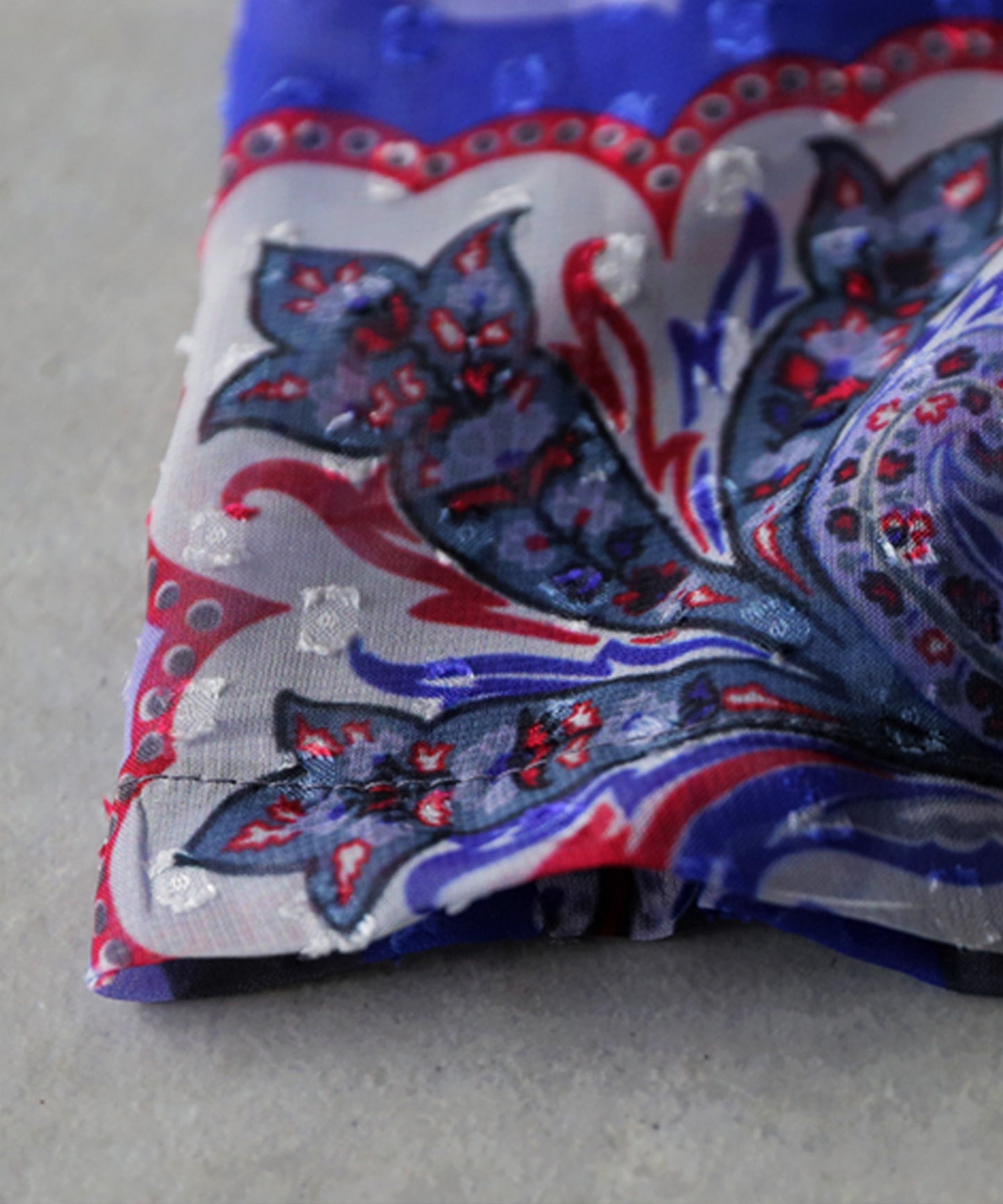 Paisley Print Sheer A-Line Skirt Ladies
