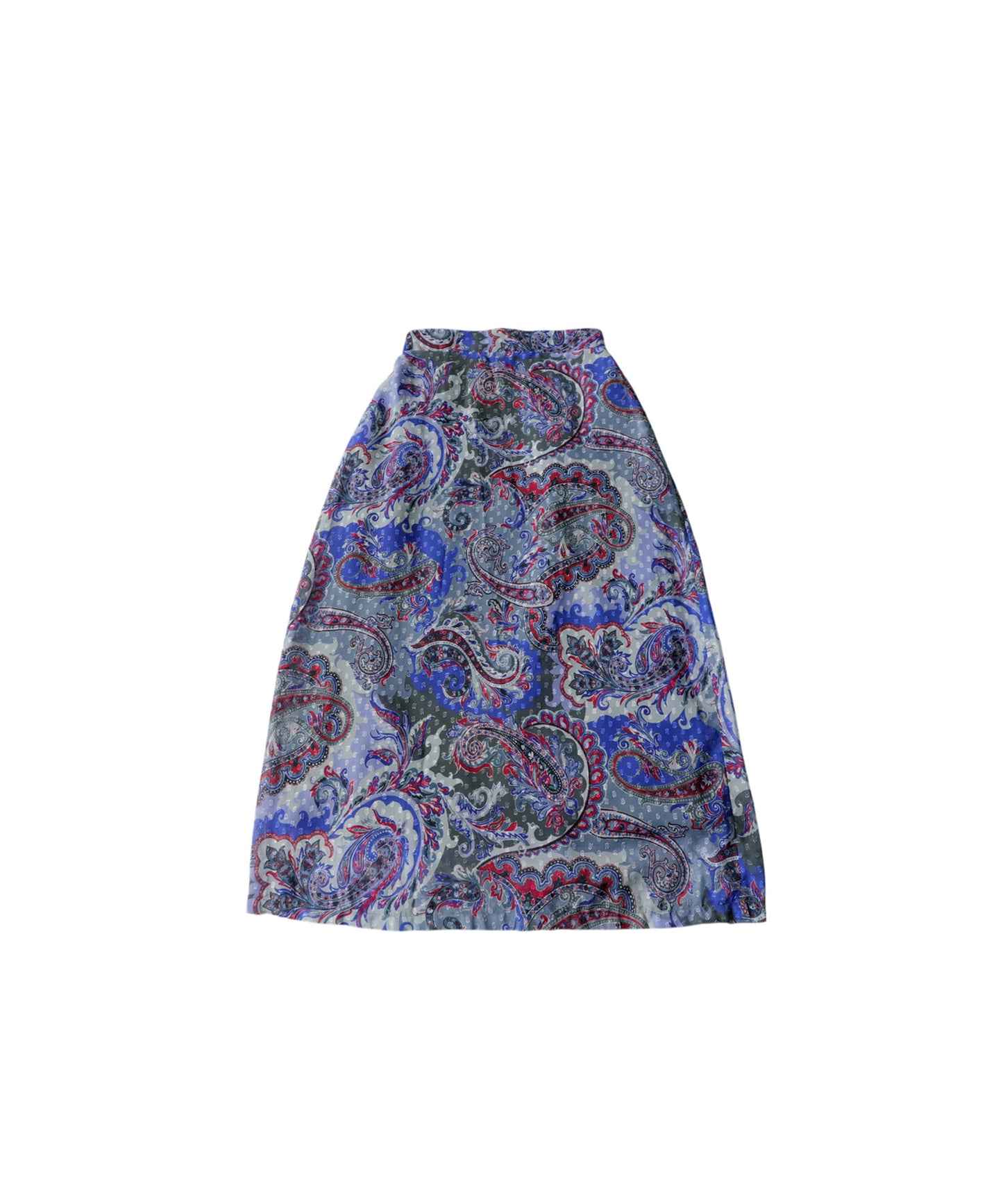 Paisley Print Sheer A-Line Skirt Ladies