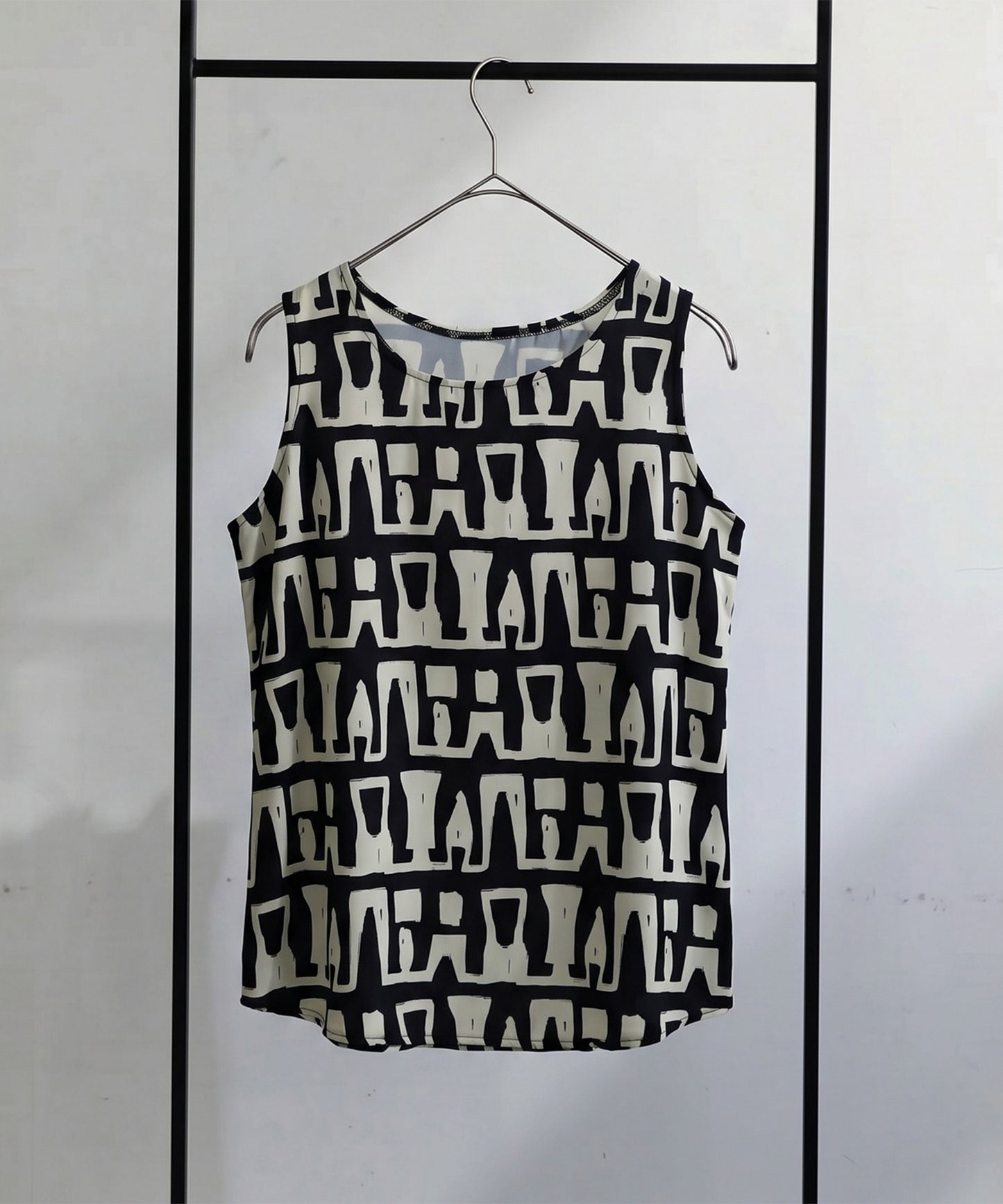 Geometric Pattern Art Print Tank Top Ladies