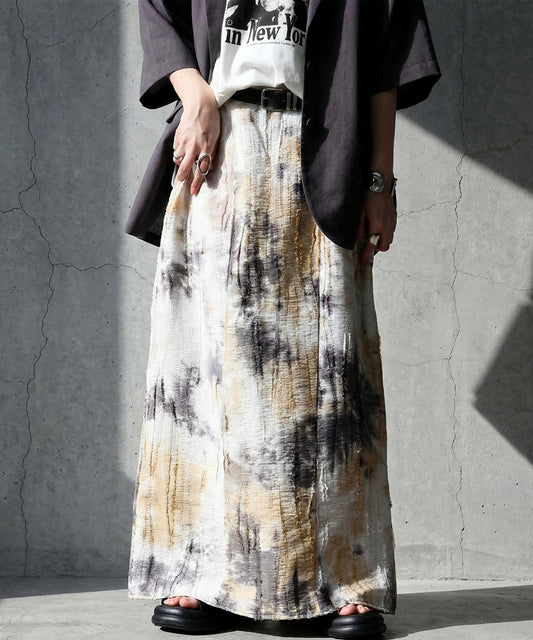 I-Line All-Over Print Skirt Ladies