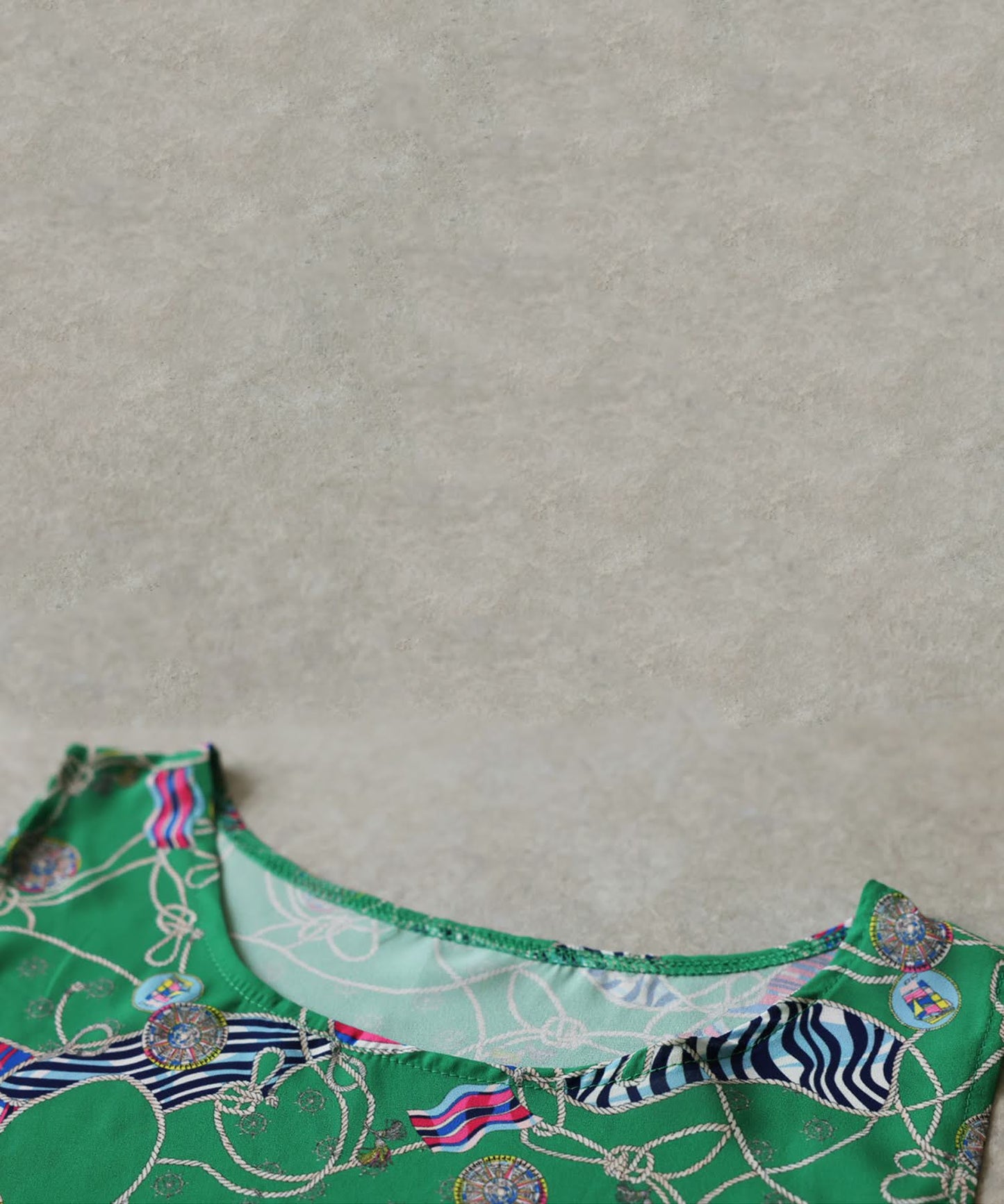 Retro Marine Pattern Tank Top Ladies