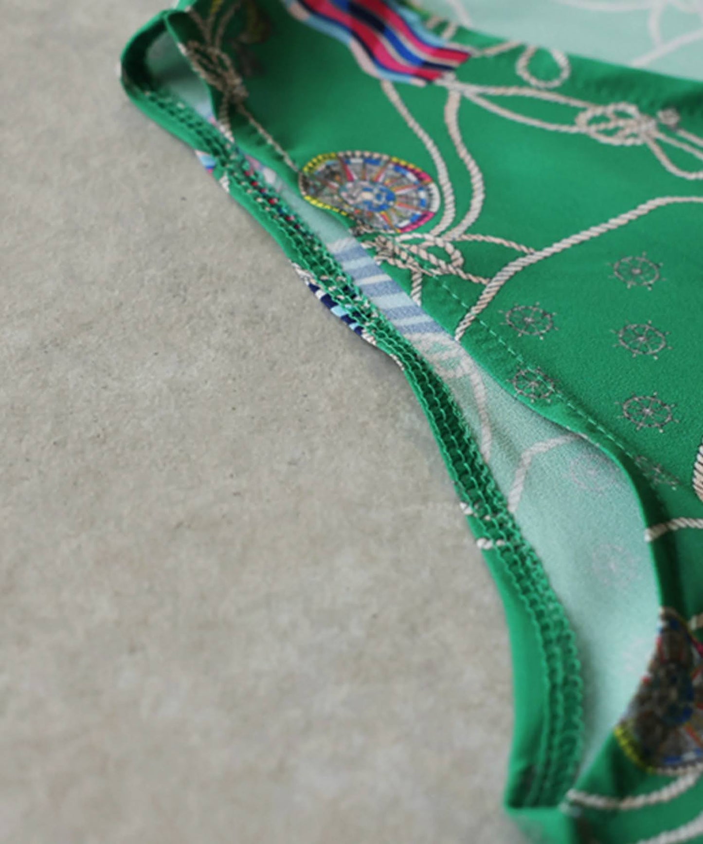 Retro Marine Pattern Tank Top Ladies