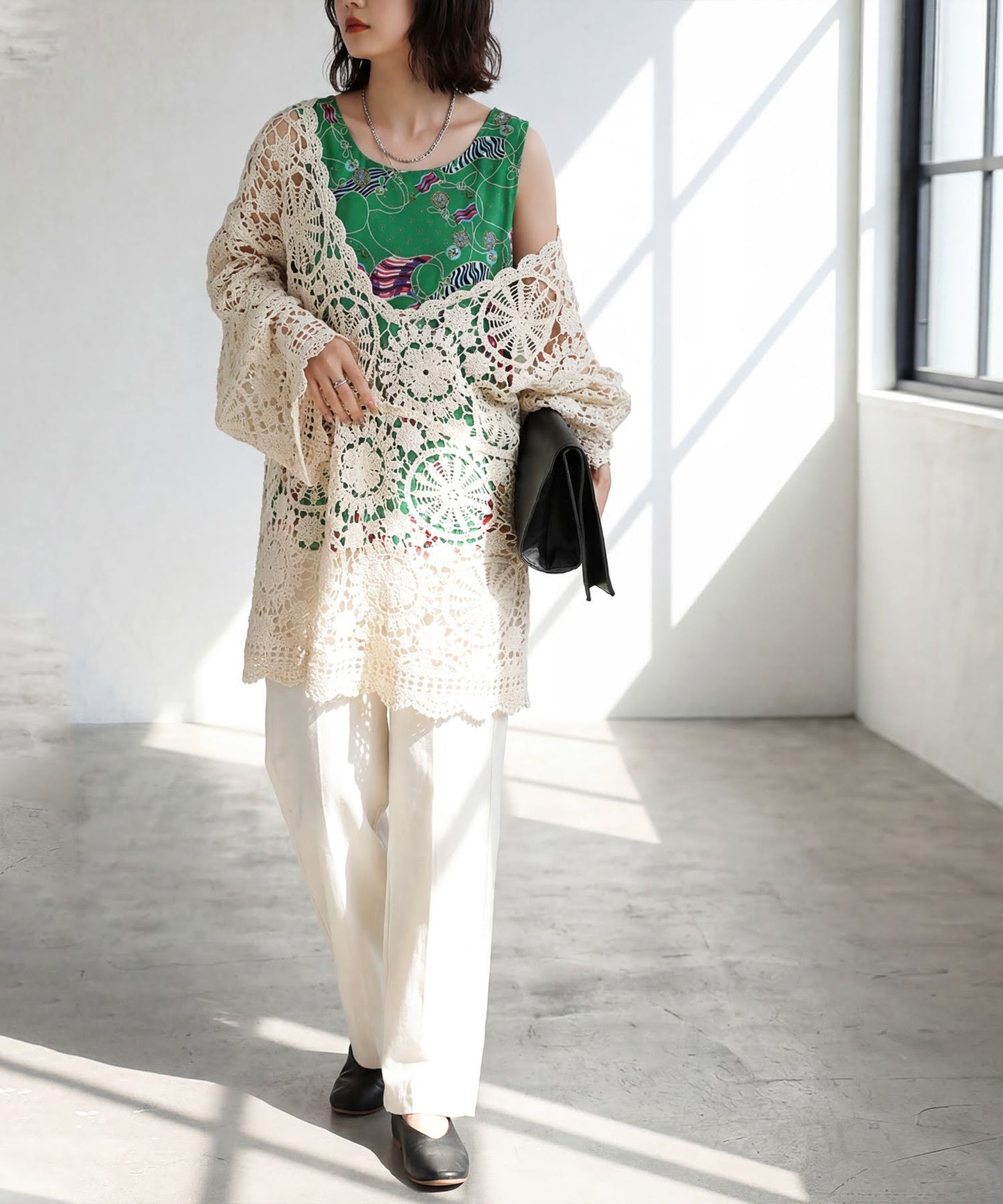 Retro Marine Pattern Tank Top Ladies