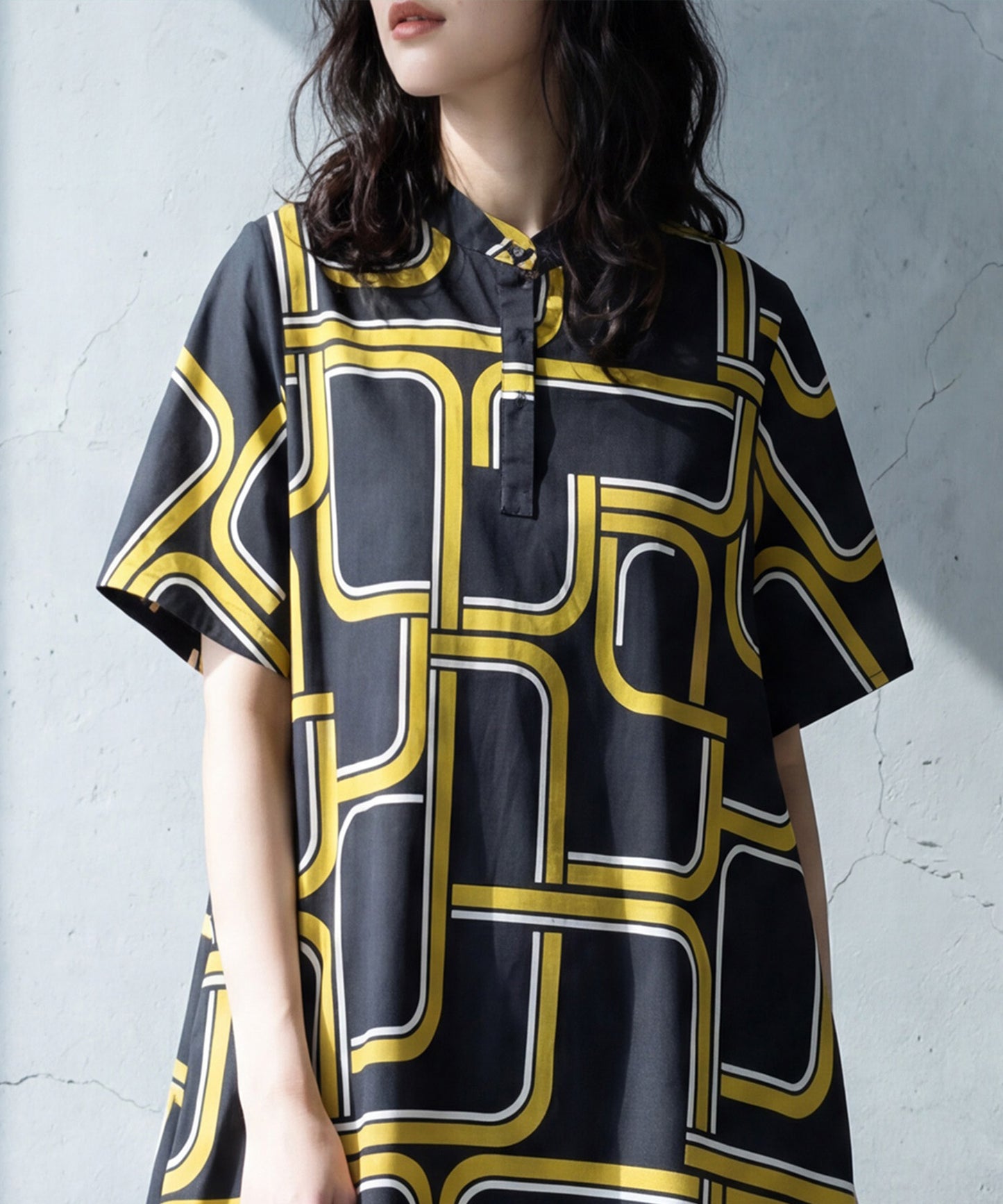 Geometric Pattern Dress Ladies