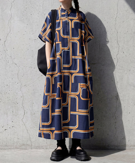 Geometric Pattern Dress Ladies