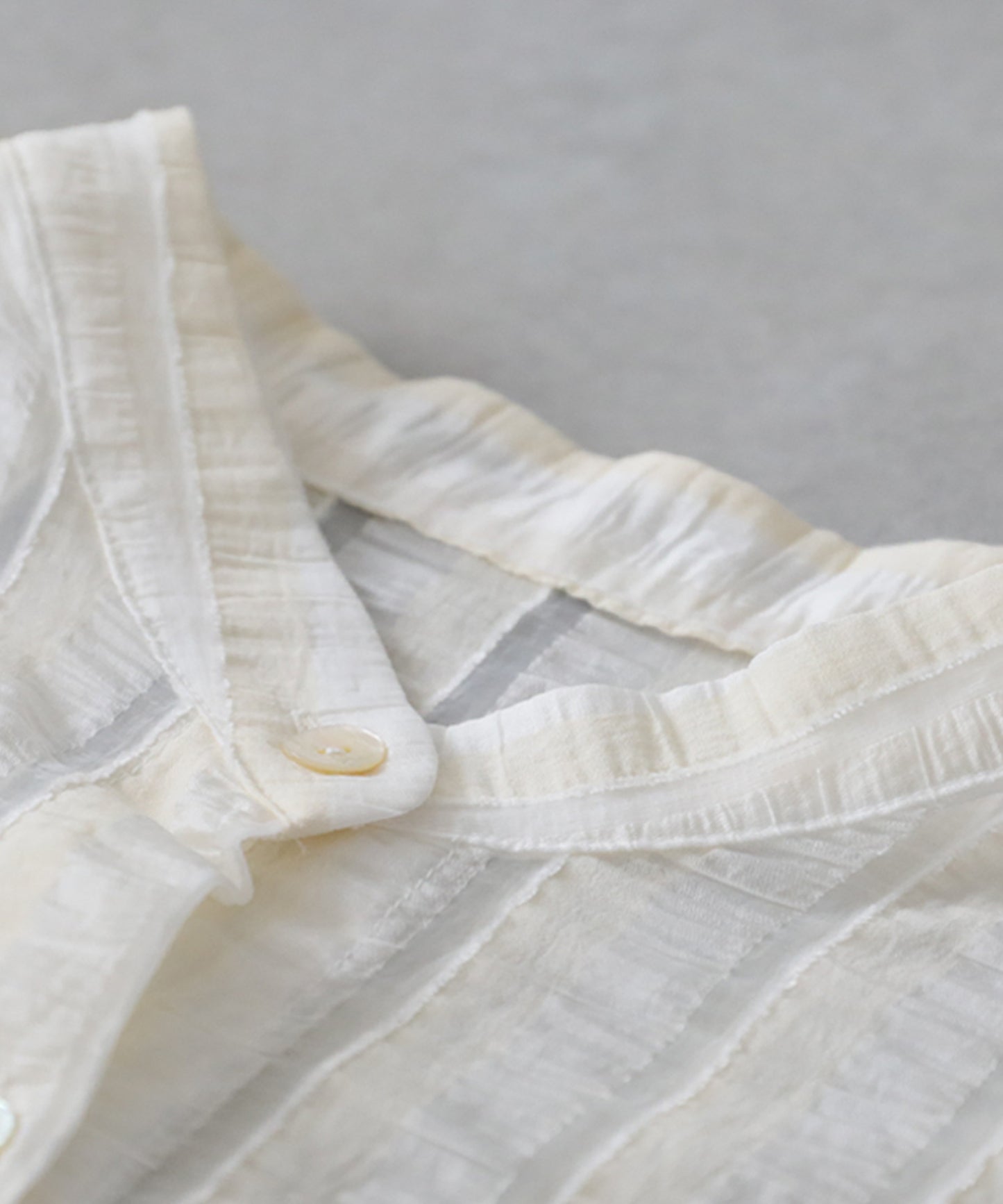 Sheer Striped French Sleeve Shirt Ladies