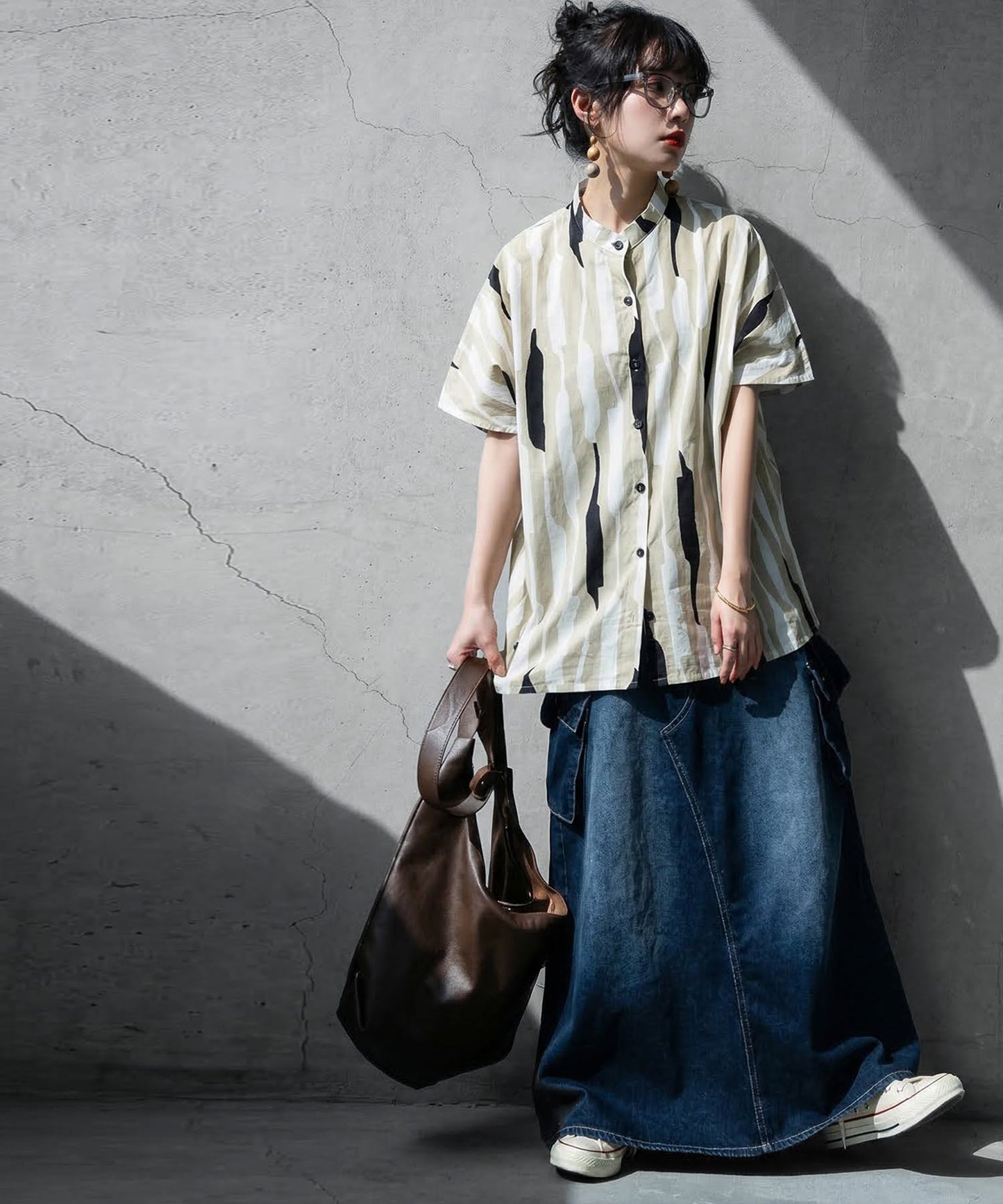 100% Cotton Striped Shirt Ladies