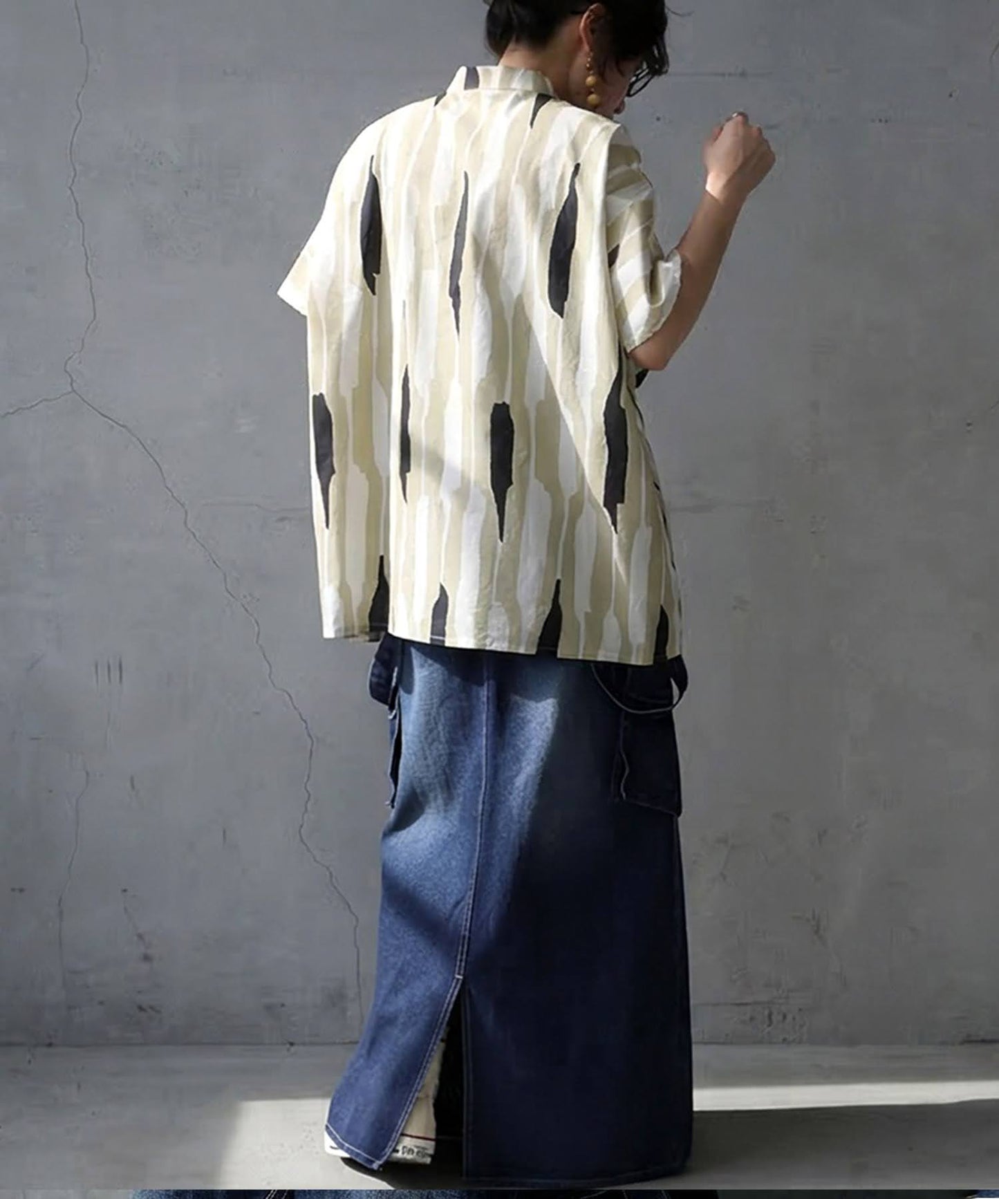 100% Cotton Striped Shirt Ladies