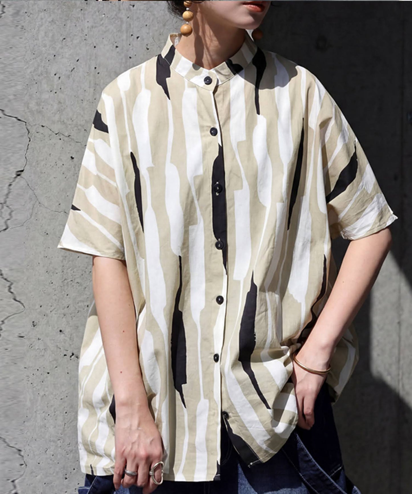 100% Cotton Striped Shirt Ladies
